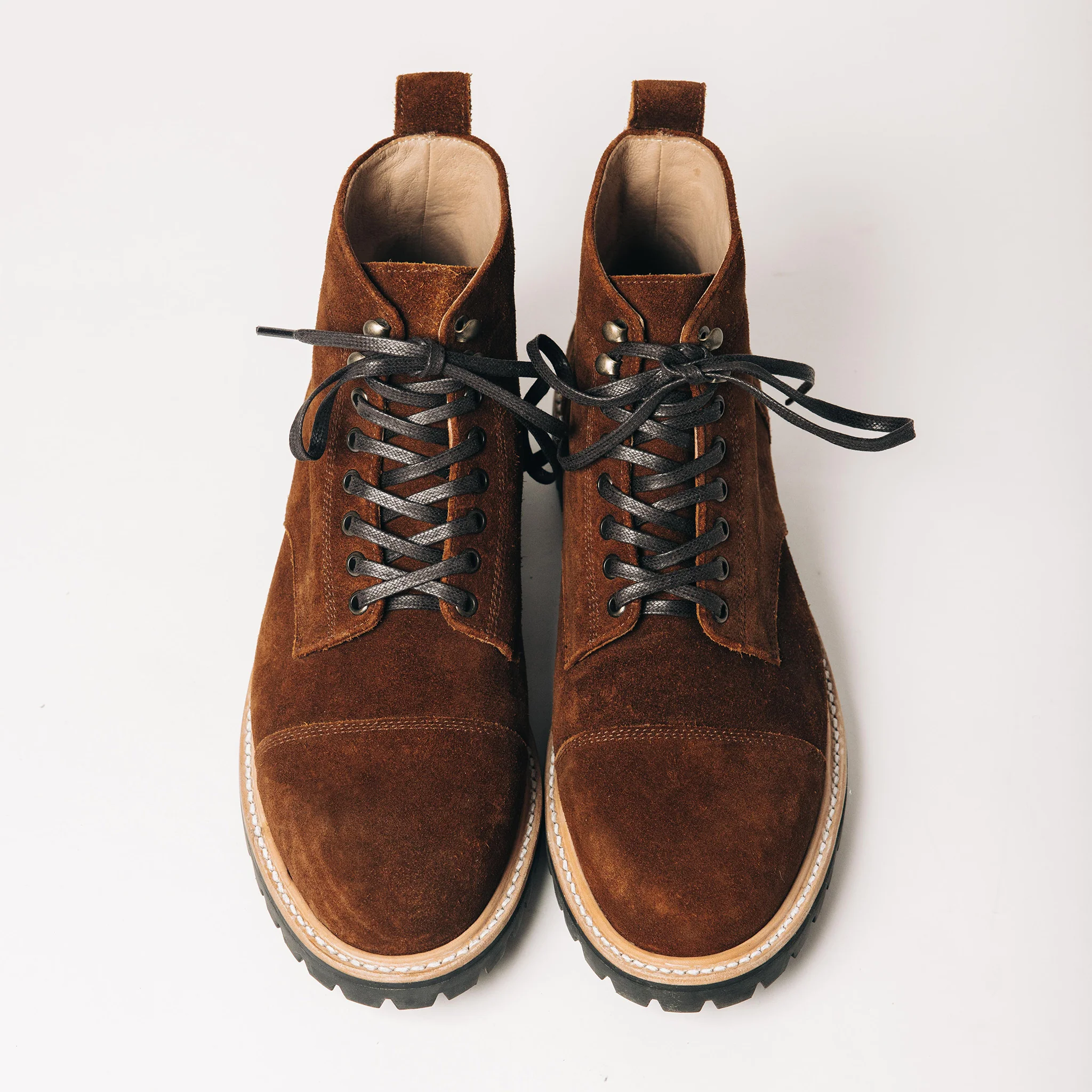 The Moto Boot in Snuff Weatherproof Suede - Image 5