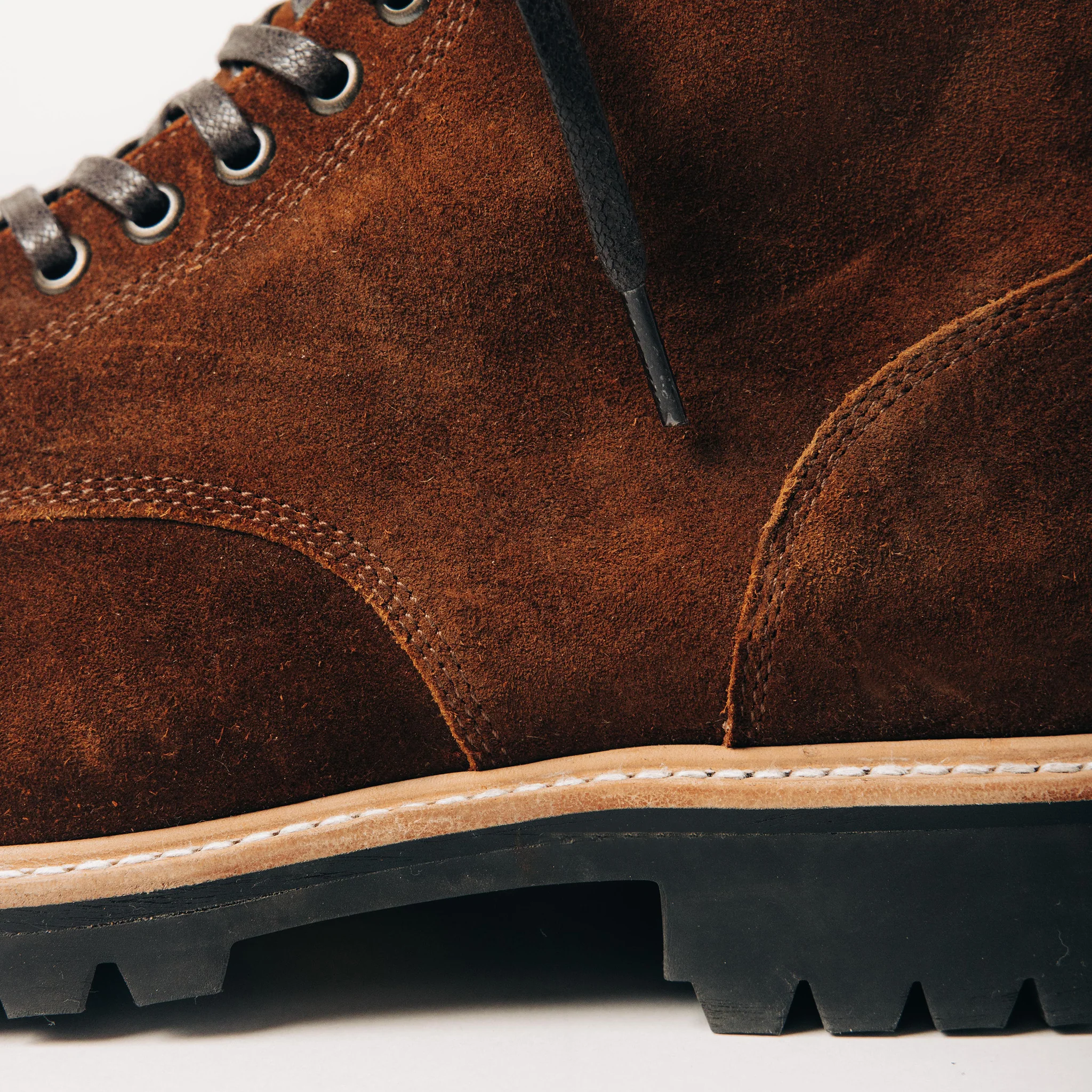 The Moto Boot in Snuff Weatherproof Suede - Image 8