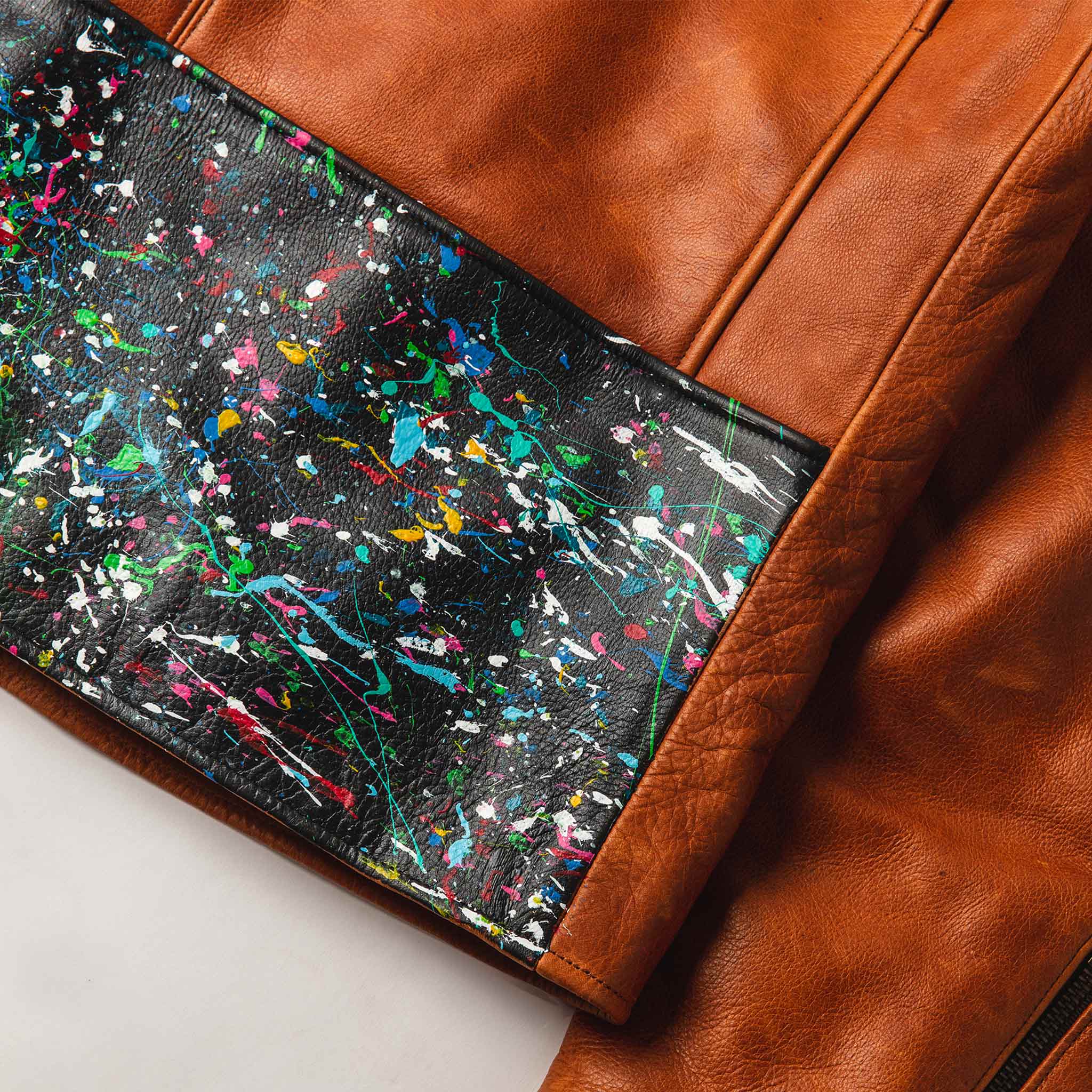 The Moto Jacket in Whiskey & Cosmos - Image 2