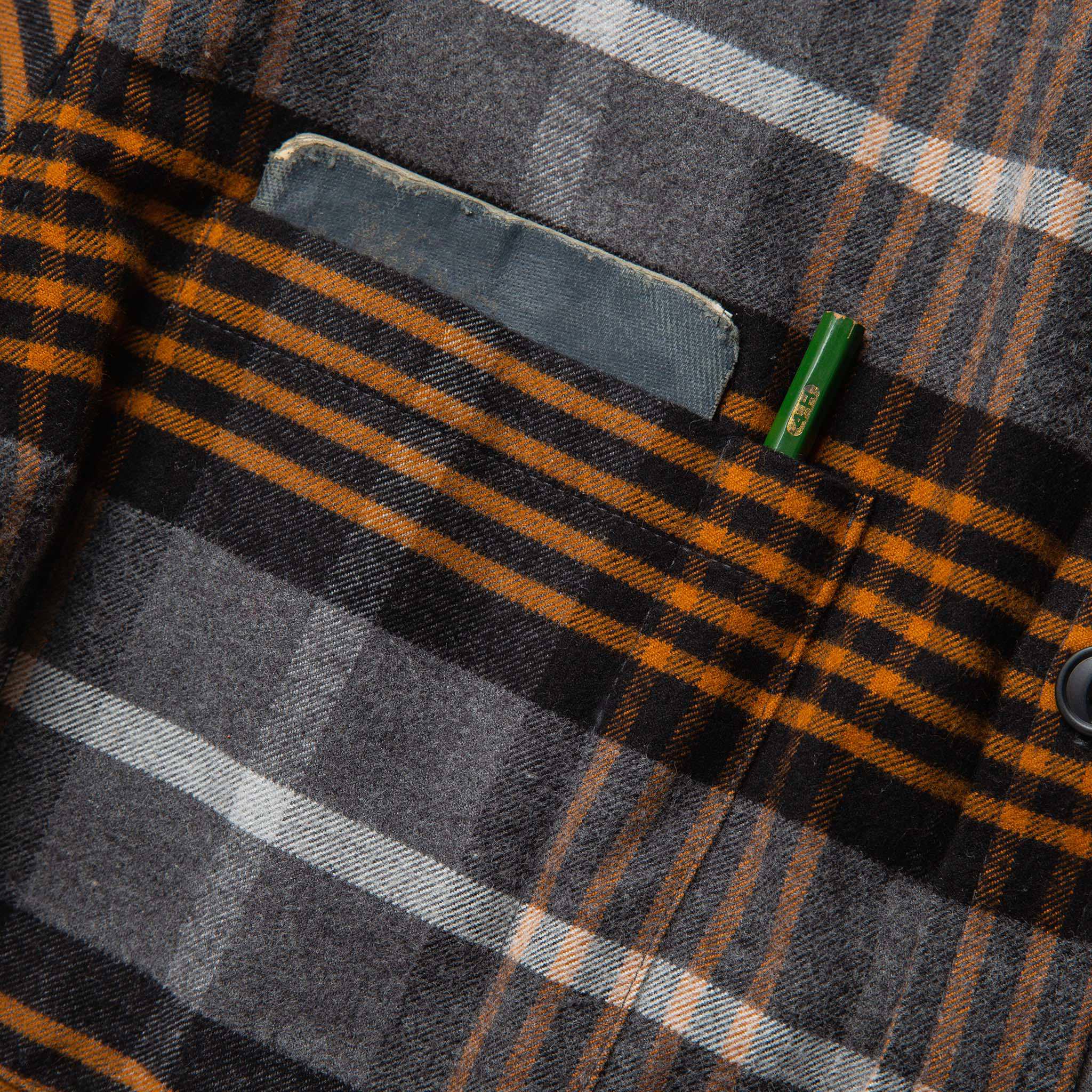 The Moto Shirt in Orange Plaid - Image 7