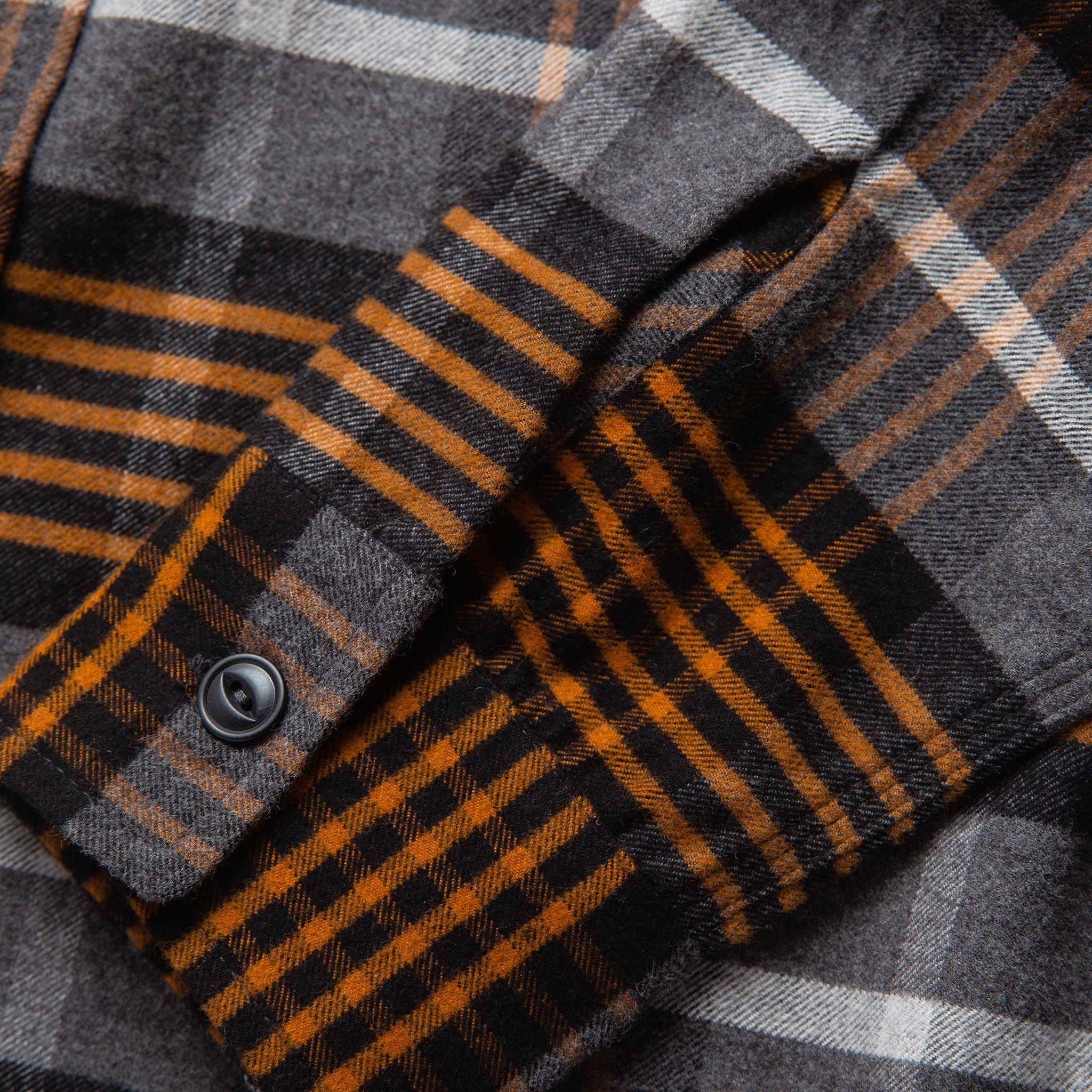 The Moto Shirt in Orange Plaid - Image 8