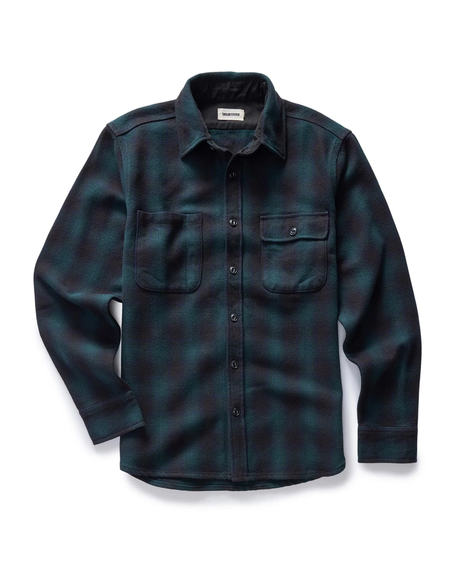 The Moto Utility Shirt in Black Pine Plaid - Image 4