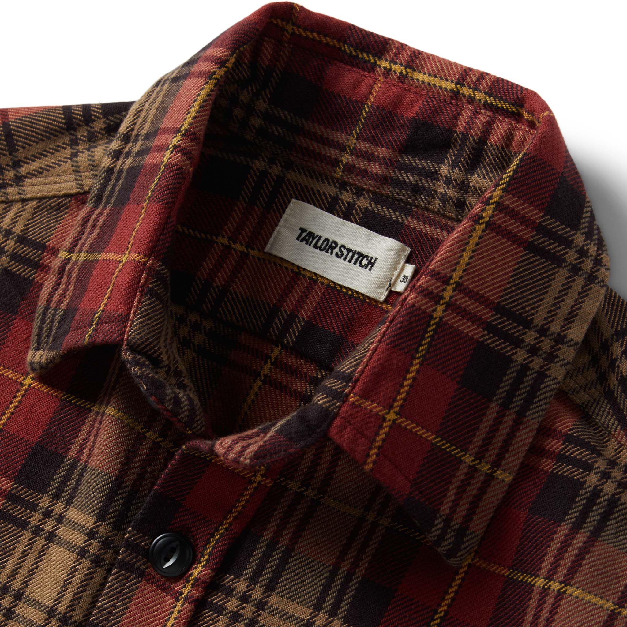 The Moto Utility Shirt in Cardinal Plaid - Image 5