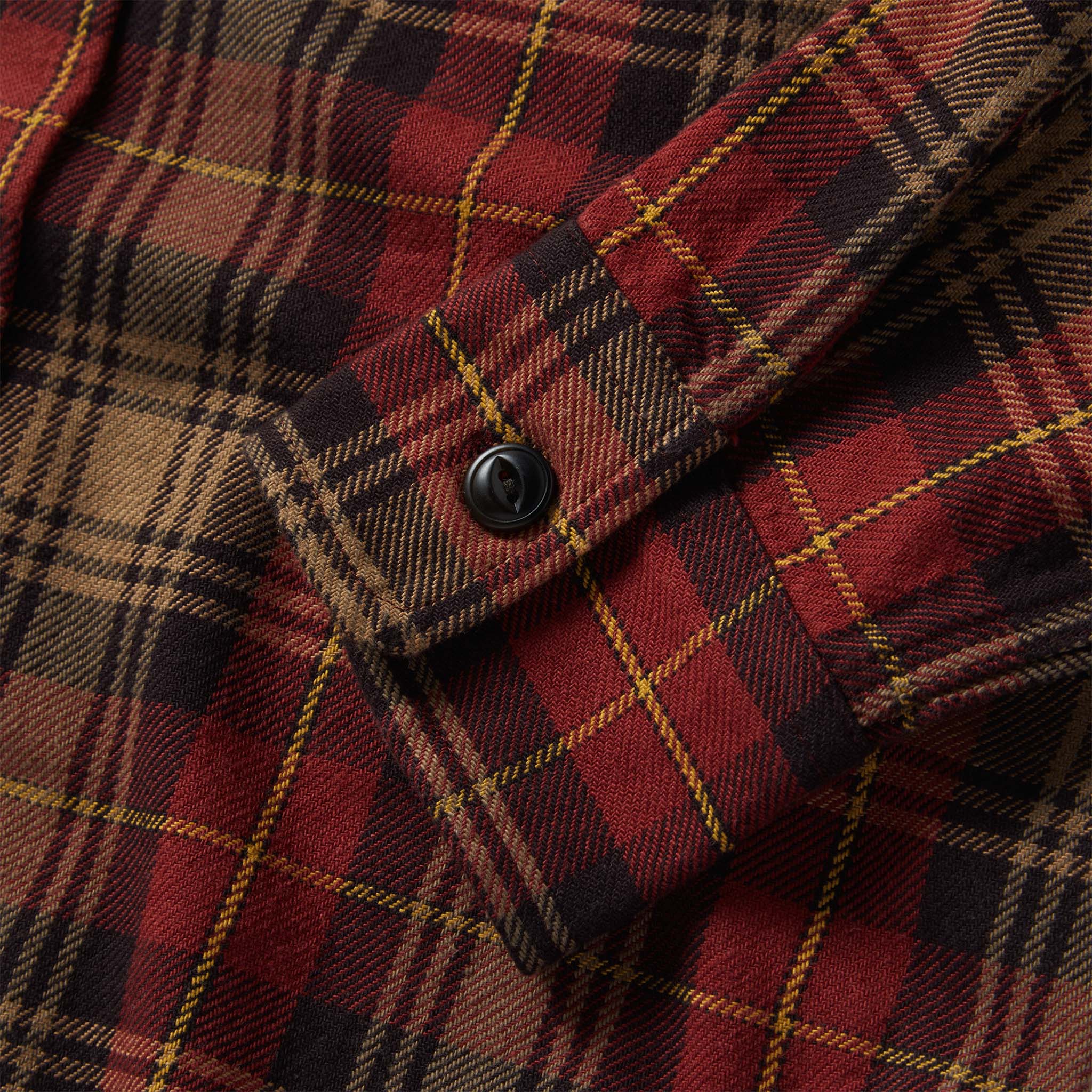The Moto Utility Shirt in Cardinal Plaid - Image 6