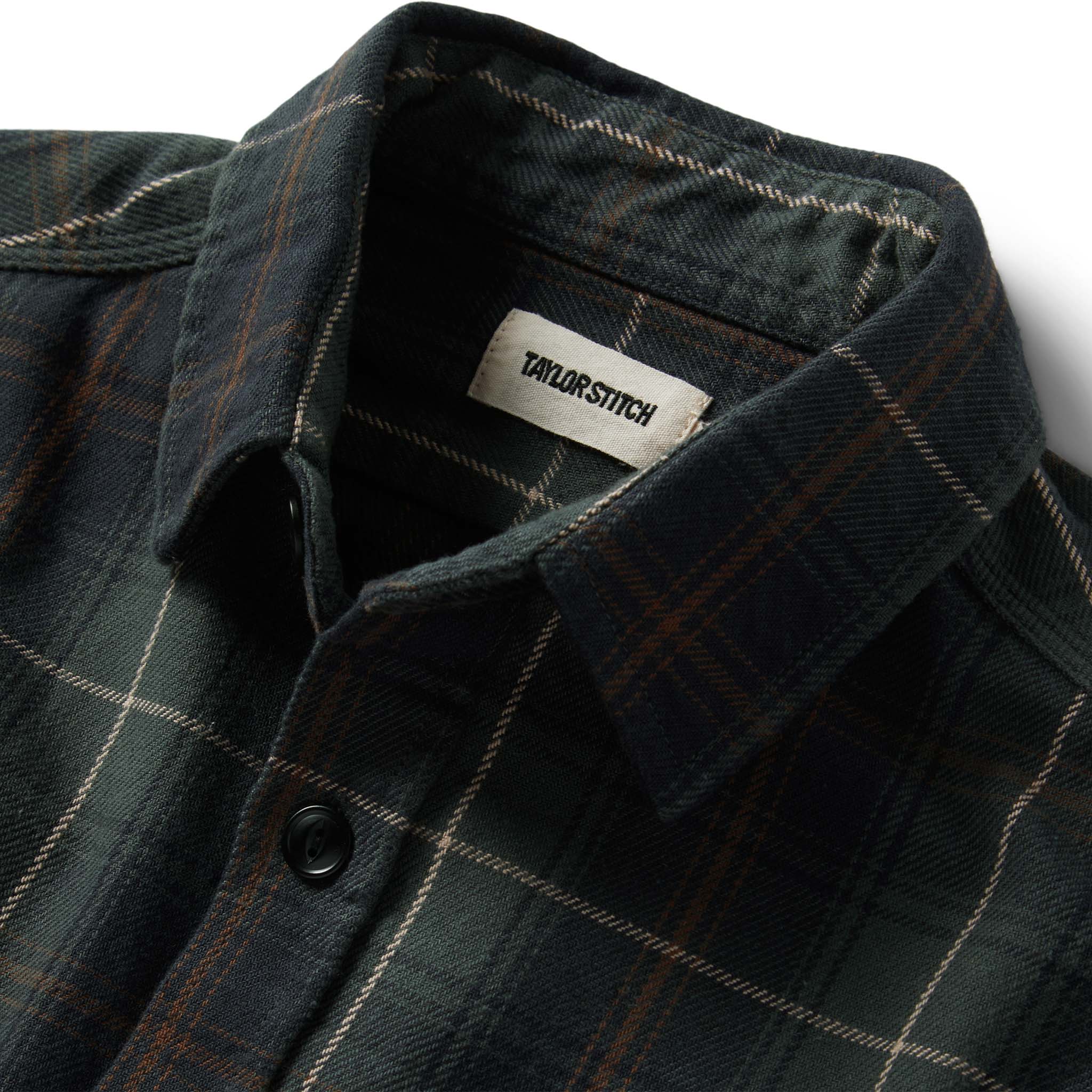The Moto Utility Shirt in Shale Plaid - Image 5