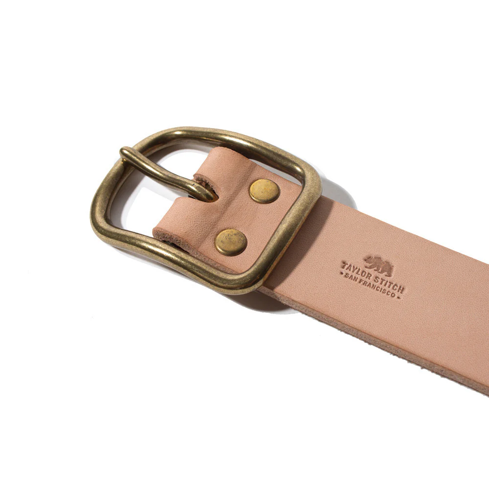 Natural Brass Buckle Belt - 1.5 - Image 2