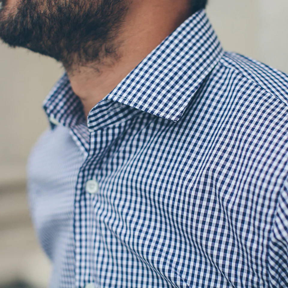 The Hyde in Navy Mini Gingham - Image 2