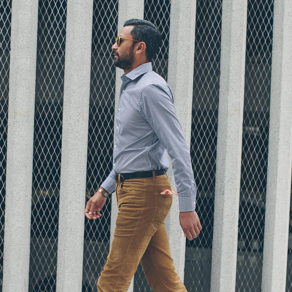 The Hyde in Navy Mini Gingham - Image 4