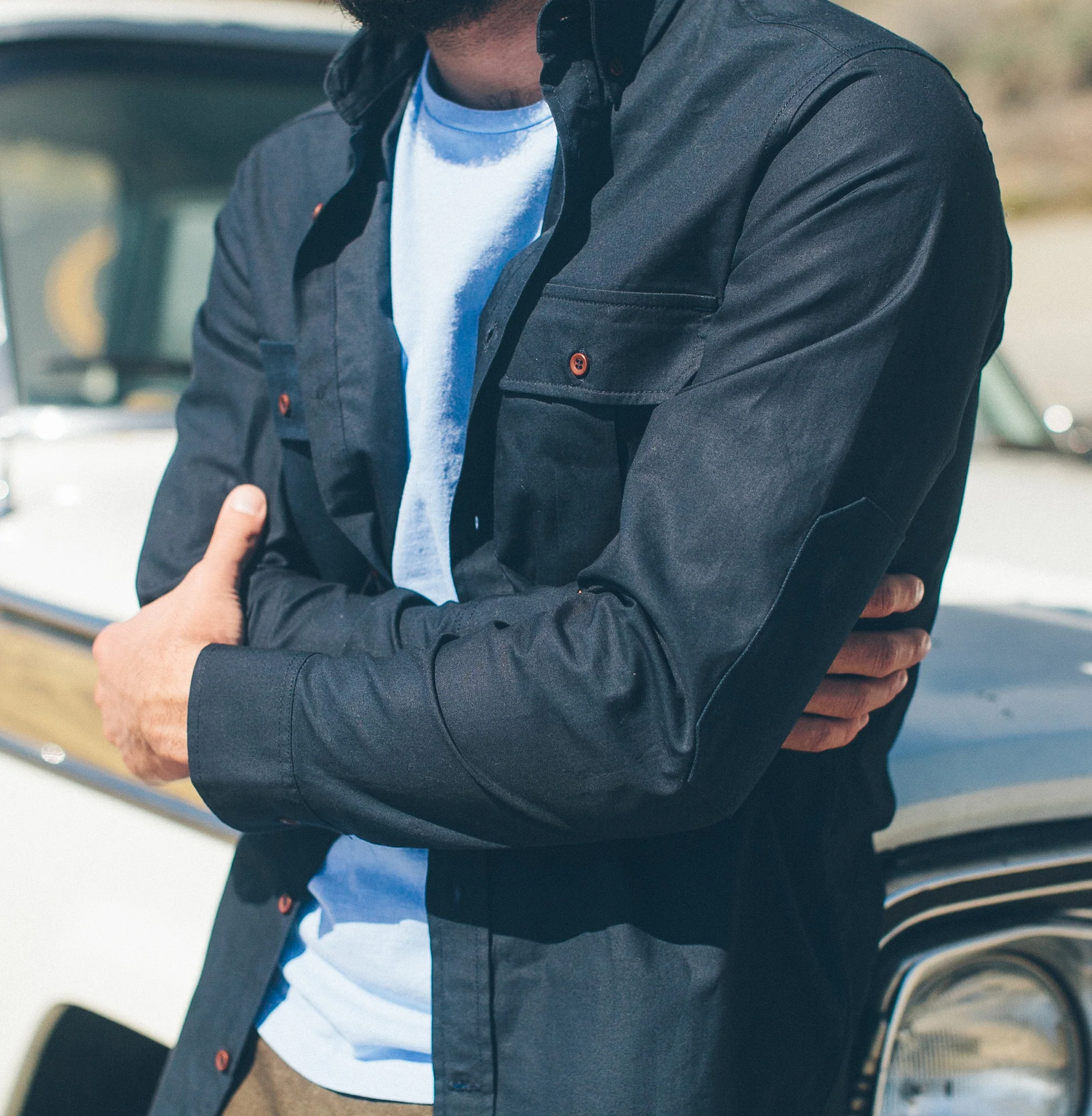Navy Twill Shotgun Shirt - Image 5