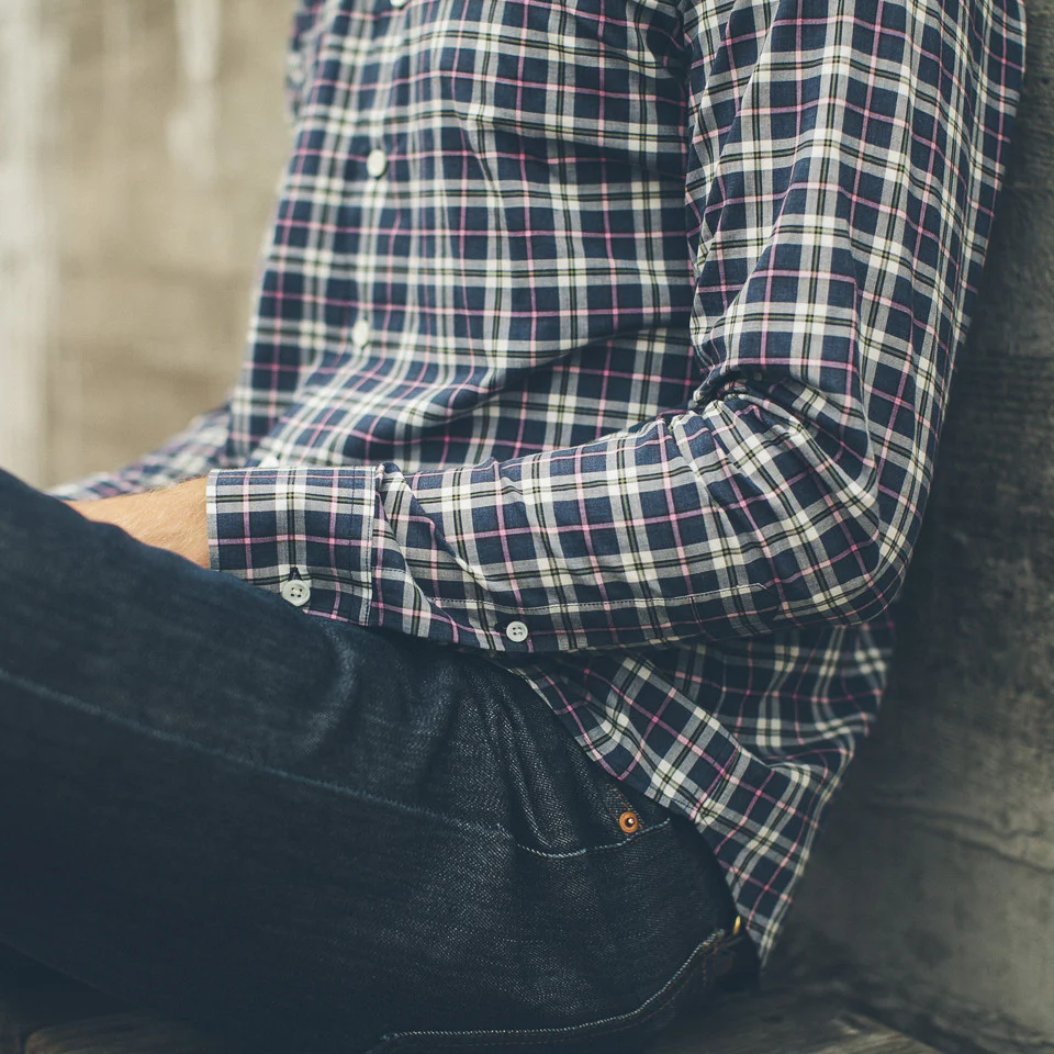 The Hyde in Navy Washed Poplin - Image 6
