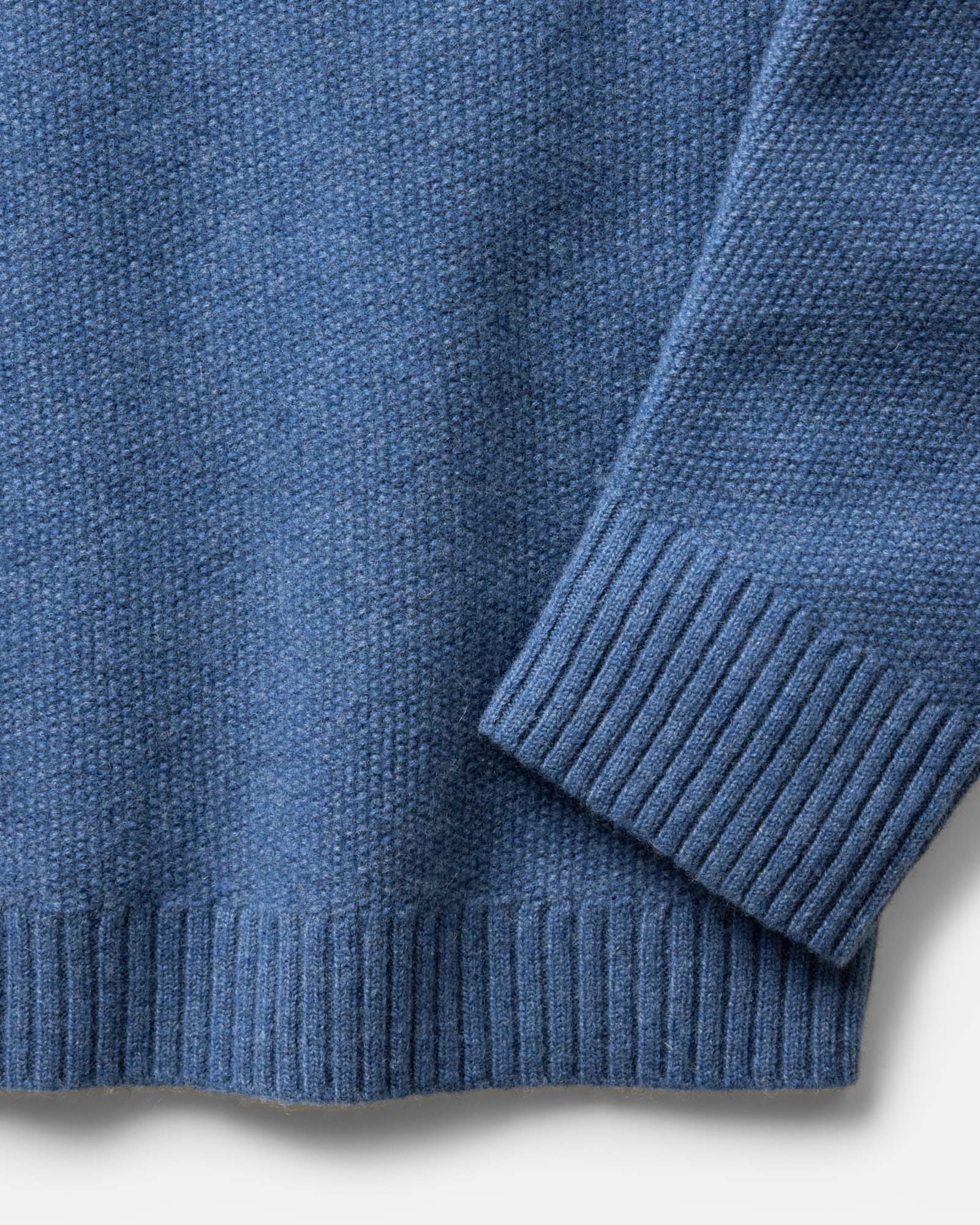 The Newton Sweater Polo in Heather Clear Blue - Image 5