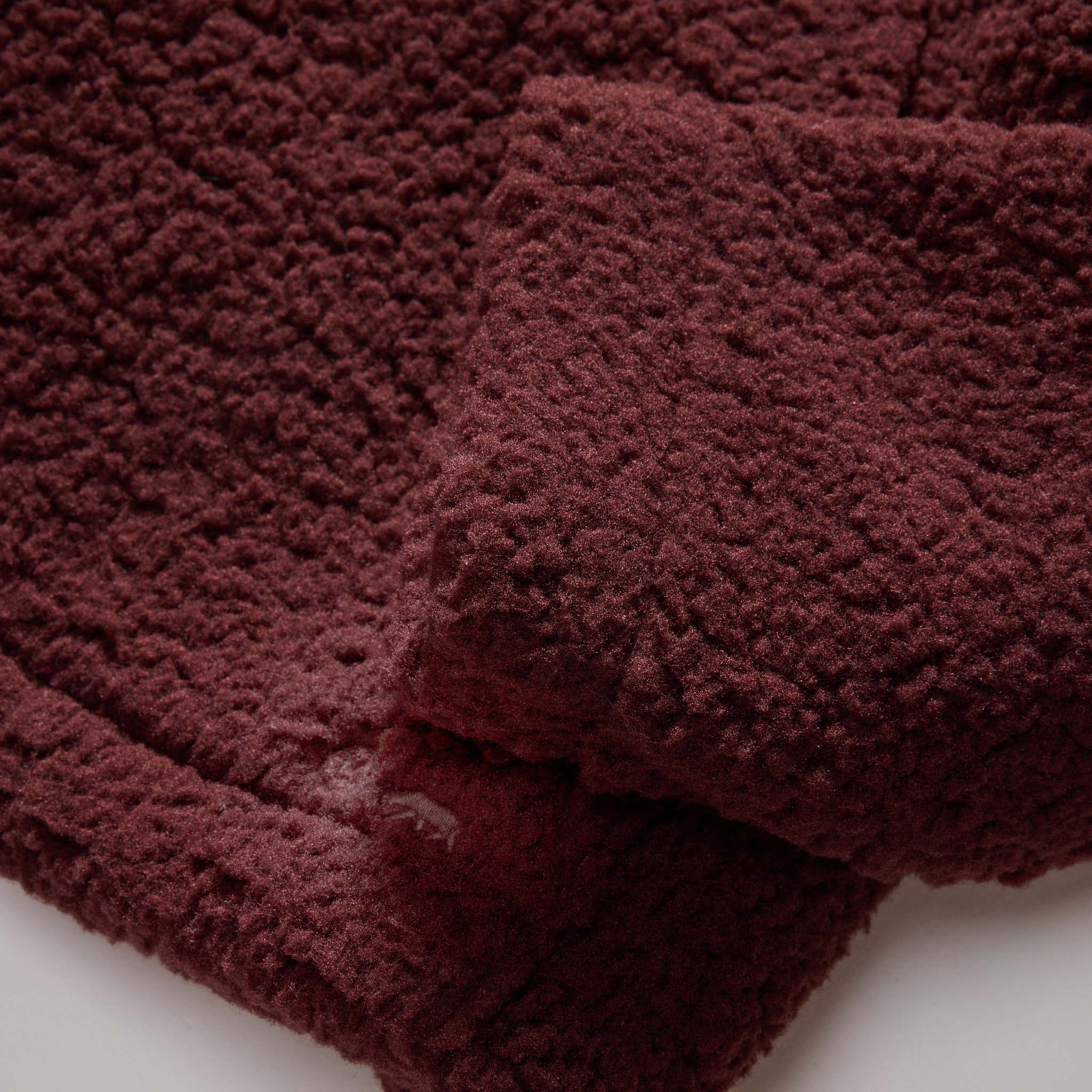 The Nomad Hoodie in Burgundy Sherpa - Image 6