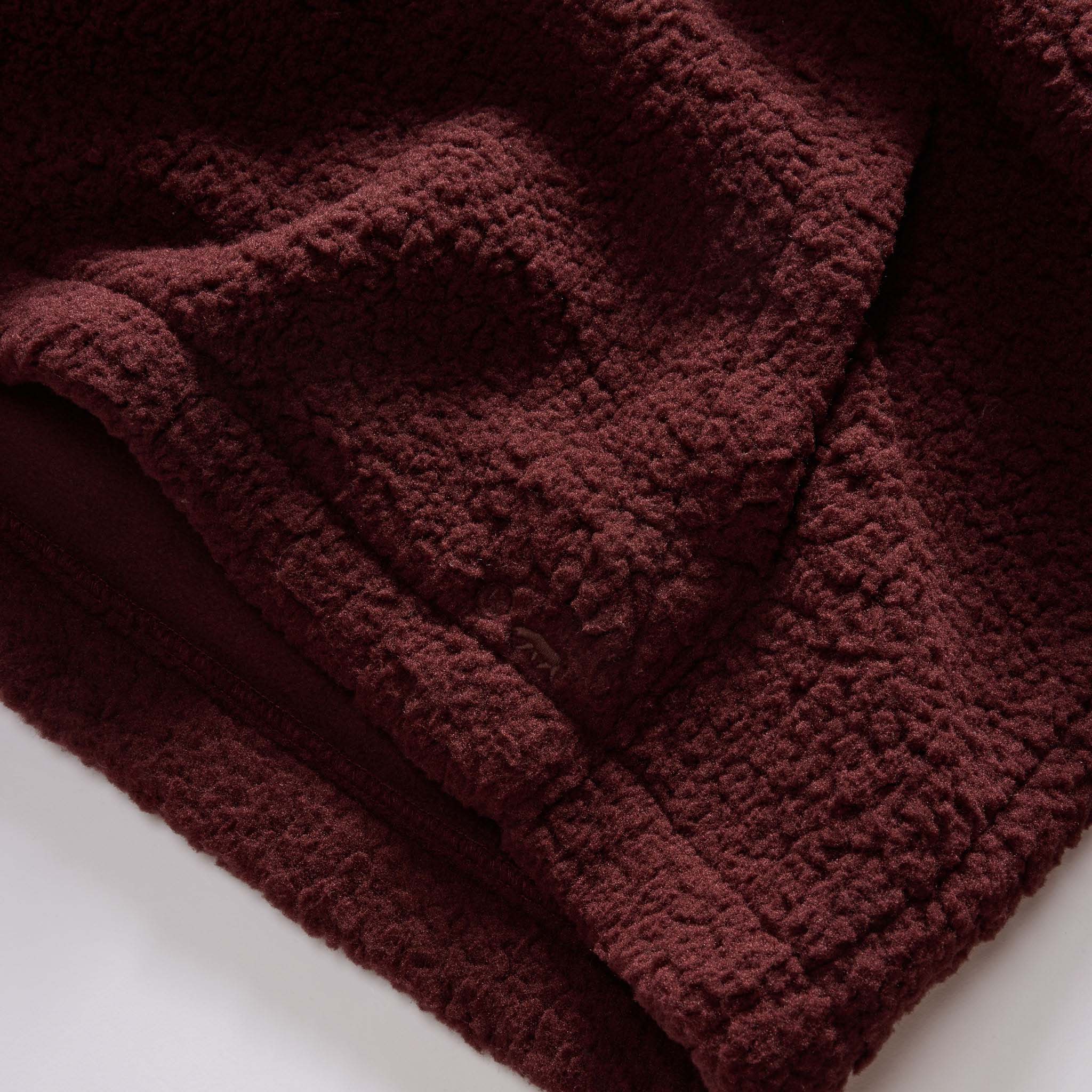 The Nomad Hoodie in Burgundy Sherpa - Image 7