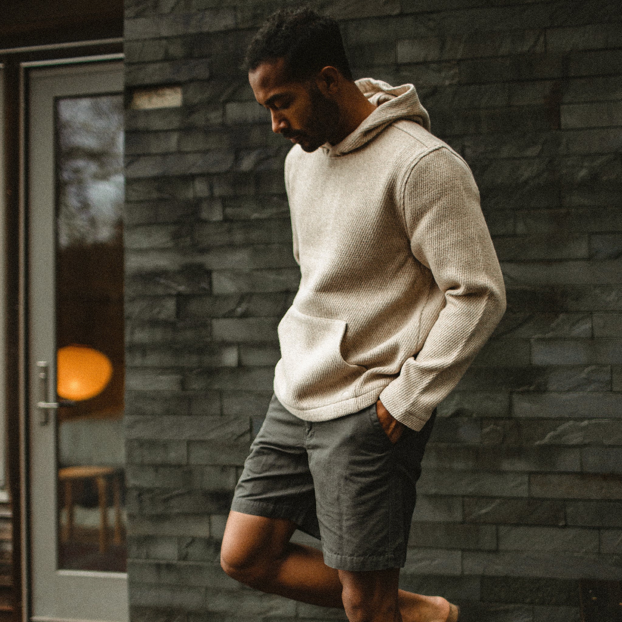The Nomad Hoodie in Flax Twill - Image 5