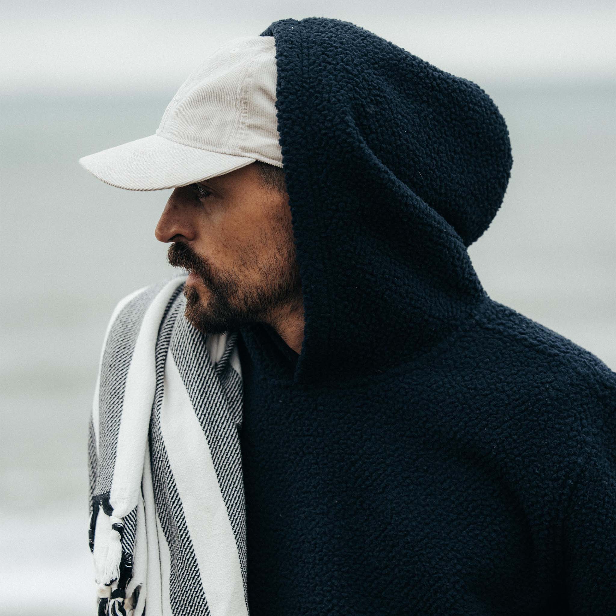 The Nomad Hoodie in Navy Sherpa - Image 3