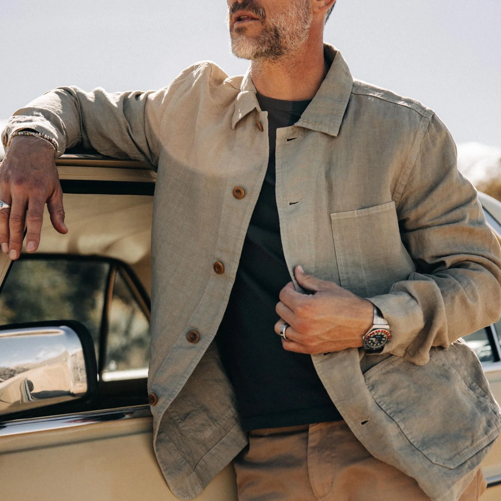 The Ojai Jacket in Arid Eucalyptus Hemp - Image 2