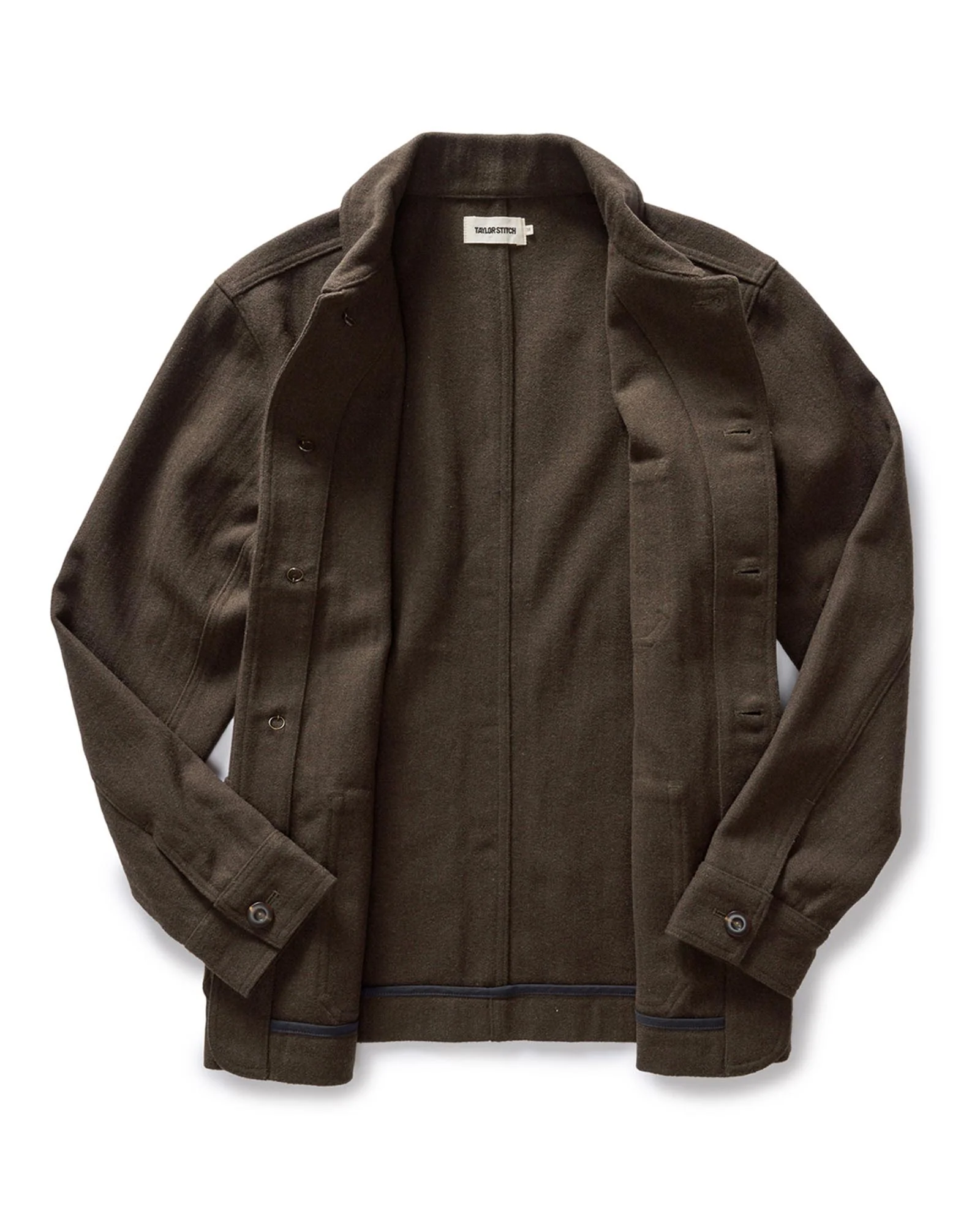 The Ojai Jacket in Army Herringbone Wool - Image 9