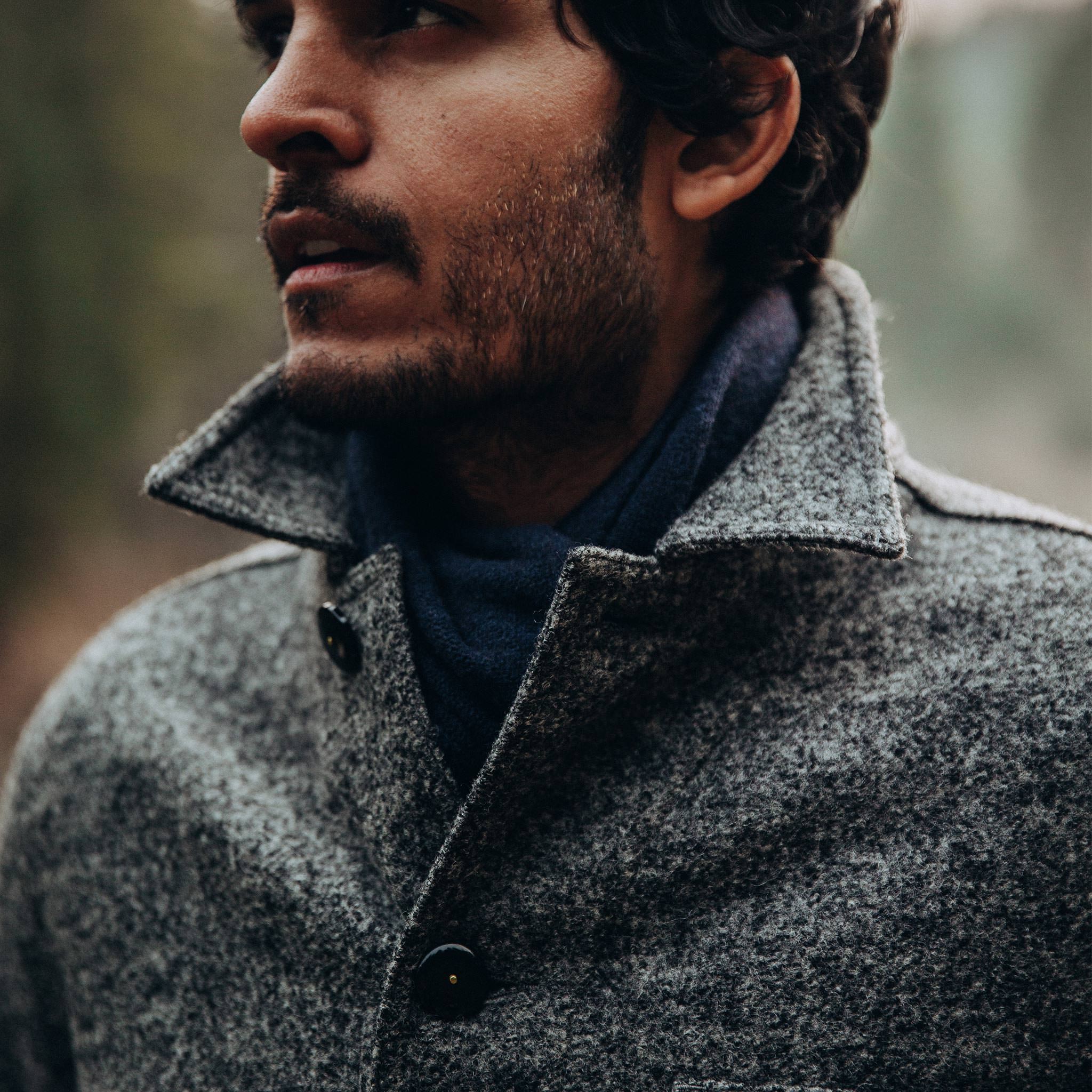 The Ojai Jacket in Charcoal Wool - Image 4