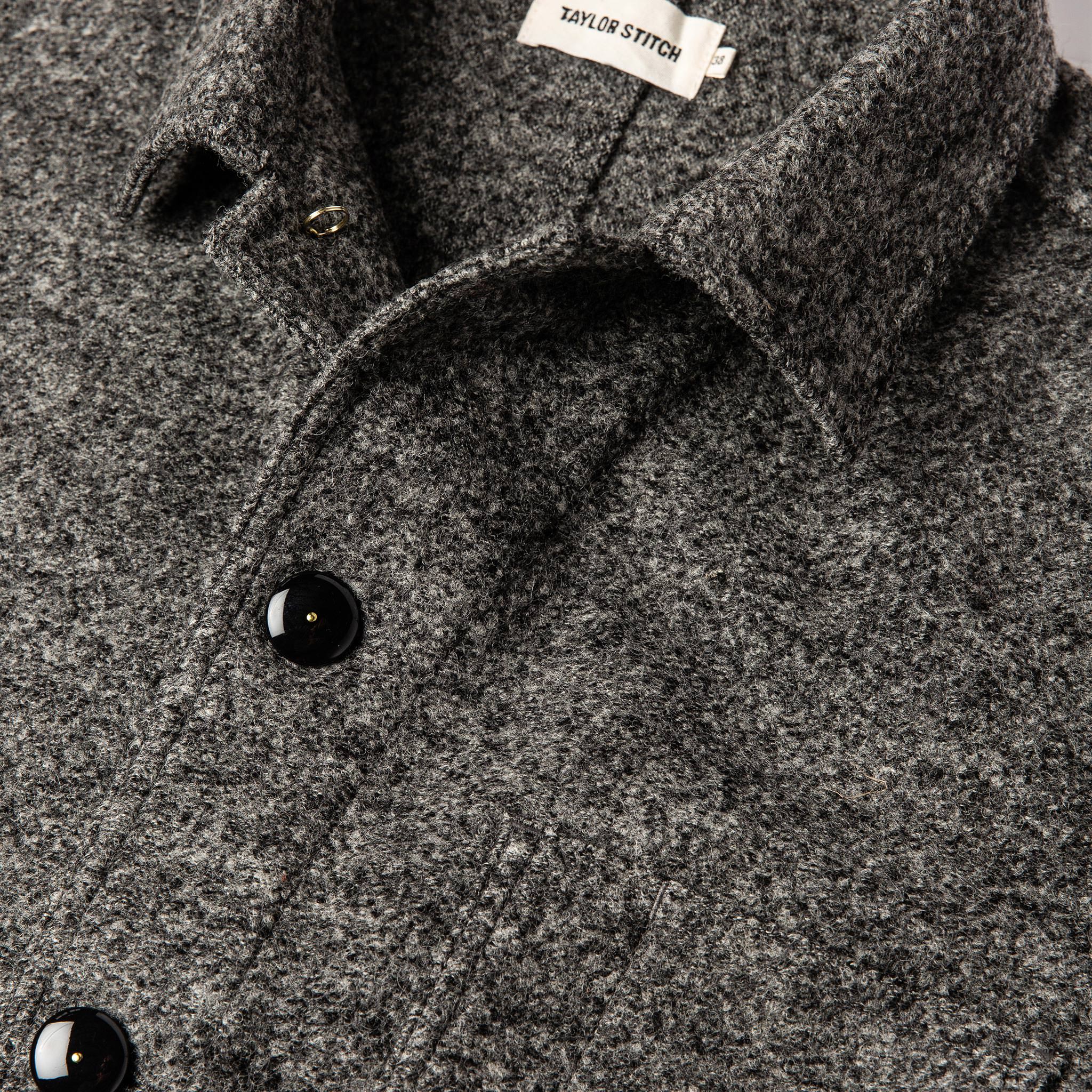 The Ojai Jacket in Charcoal Wool - Image 7