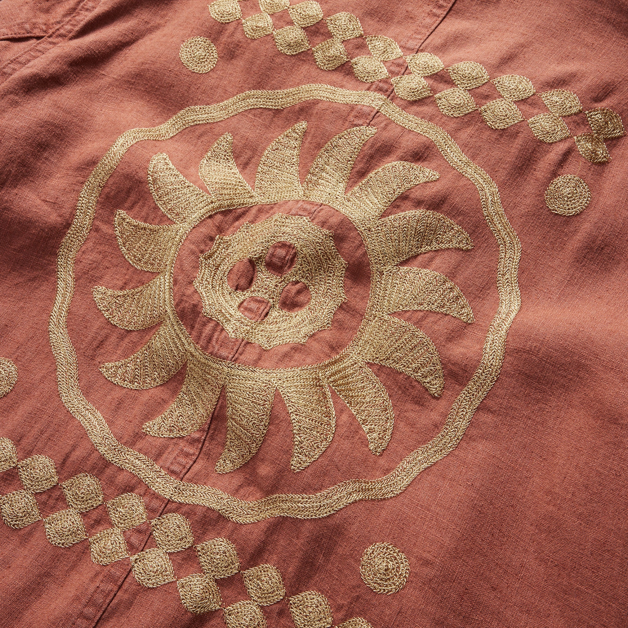 The Embroidered Ojai Jacket in Dried Guajillo Hemp - Image 8