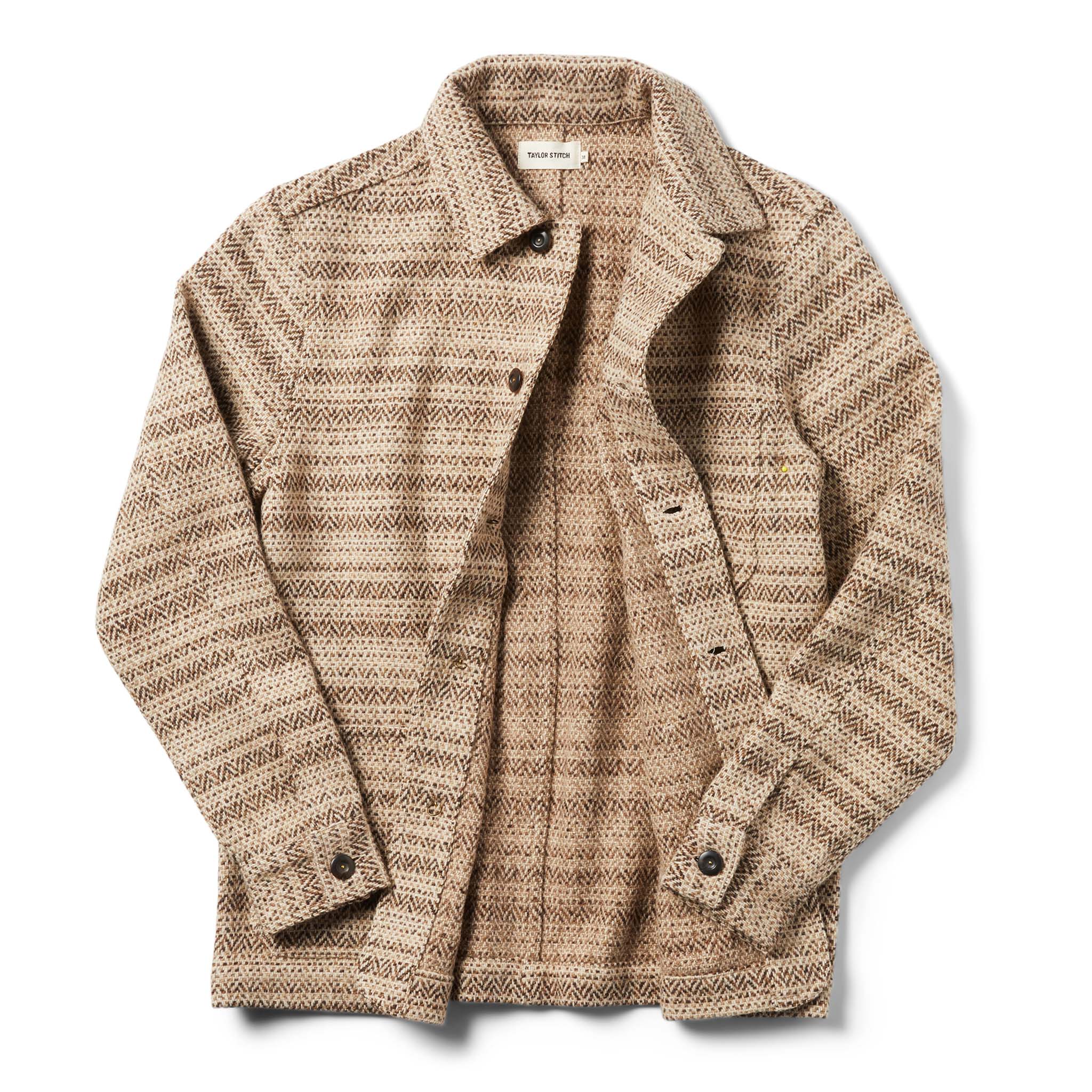 The Ojai Jacket in Espresso Herringbone Wool - Image 9