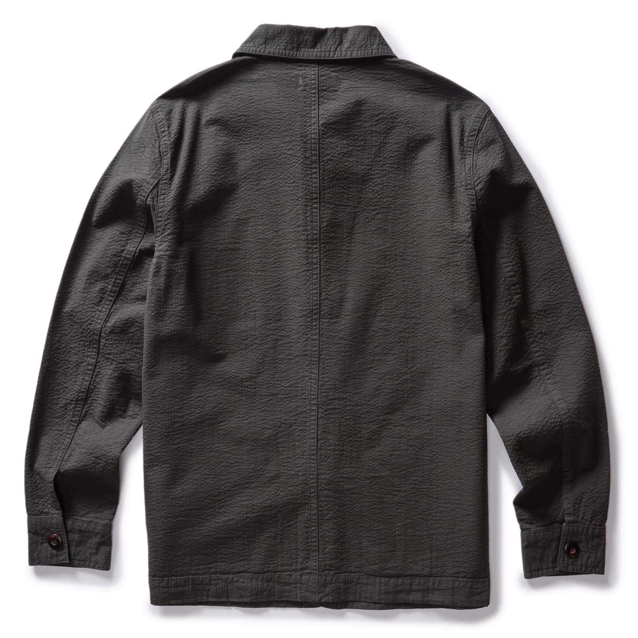 The Ojai Jacket in Faded Black Seersucker - Image 7