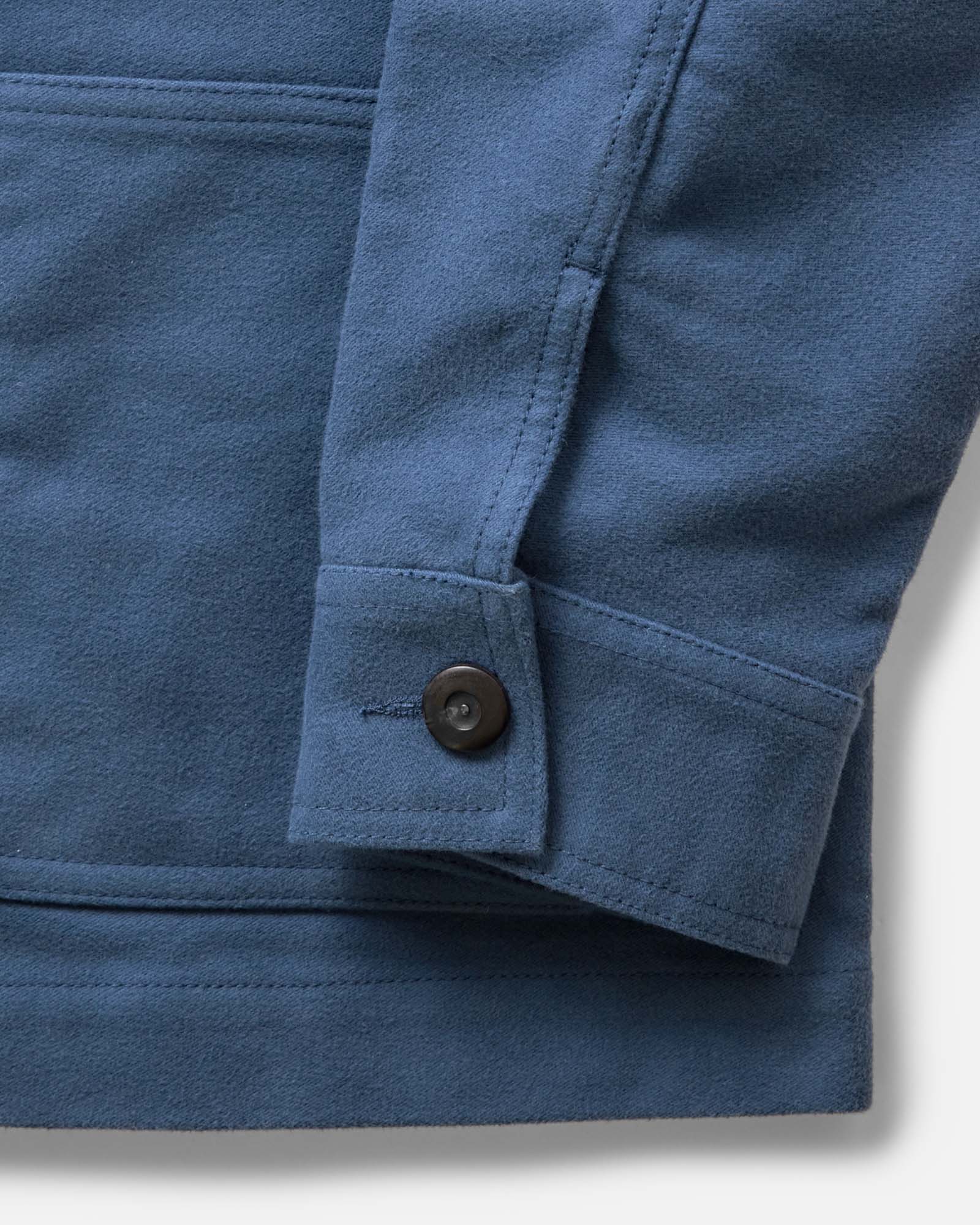 The Ojai Jacket in French Blue Moleskin - Image 8