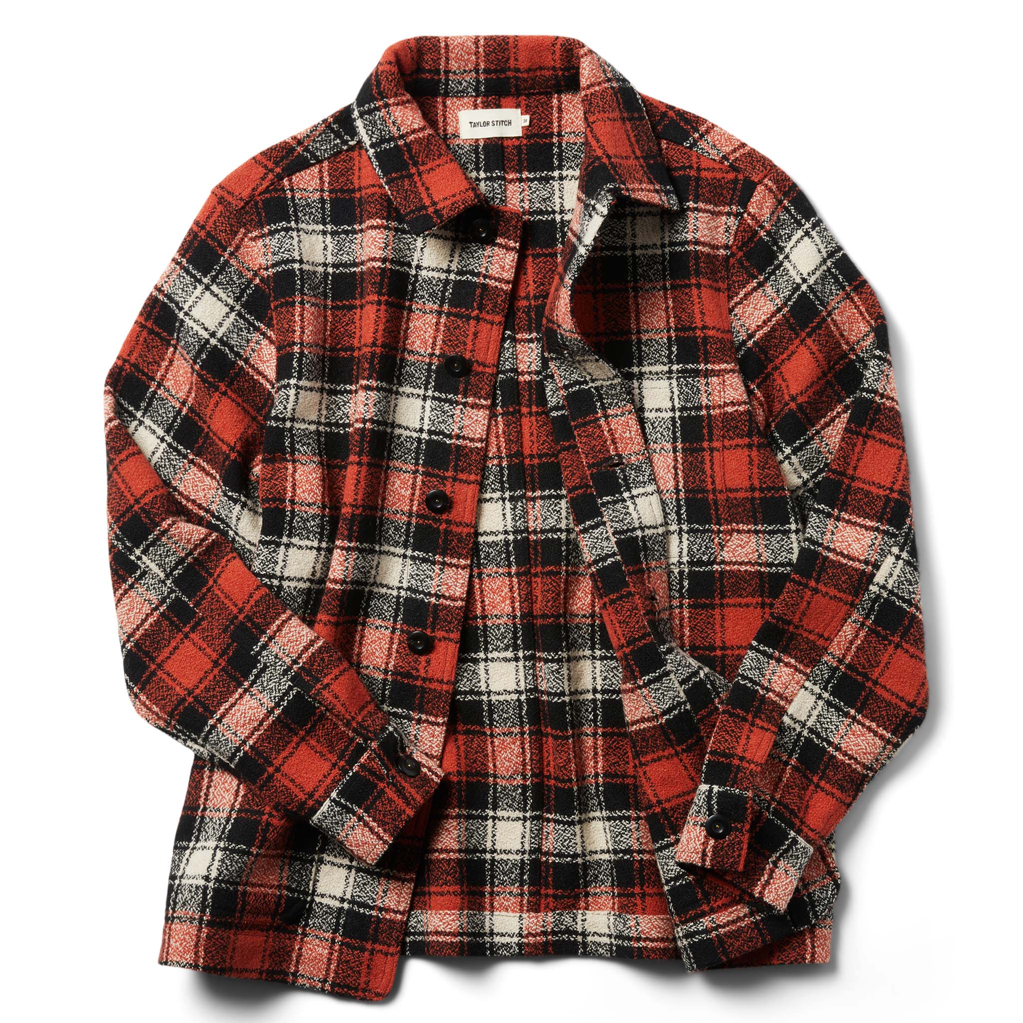 The Ojai Jacket in Garnet Plaid Wool - Image 9