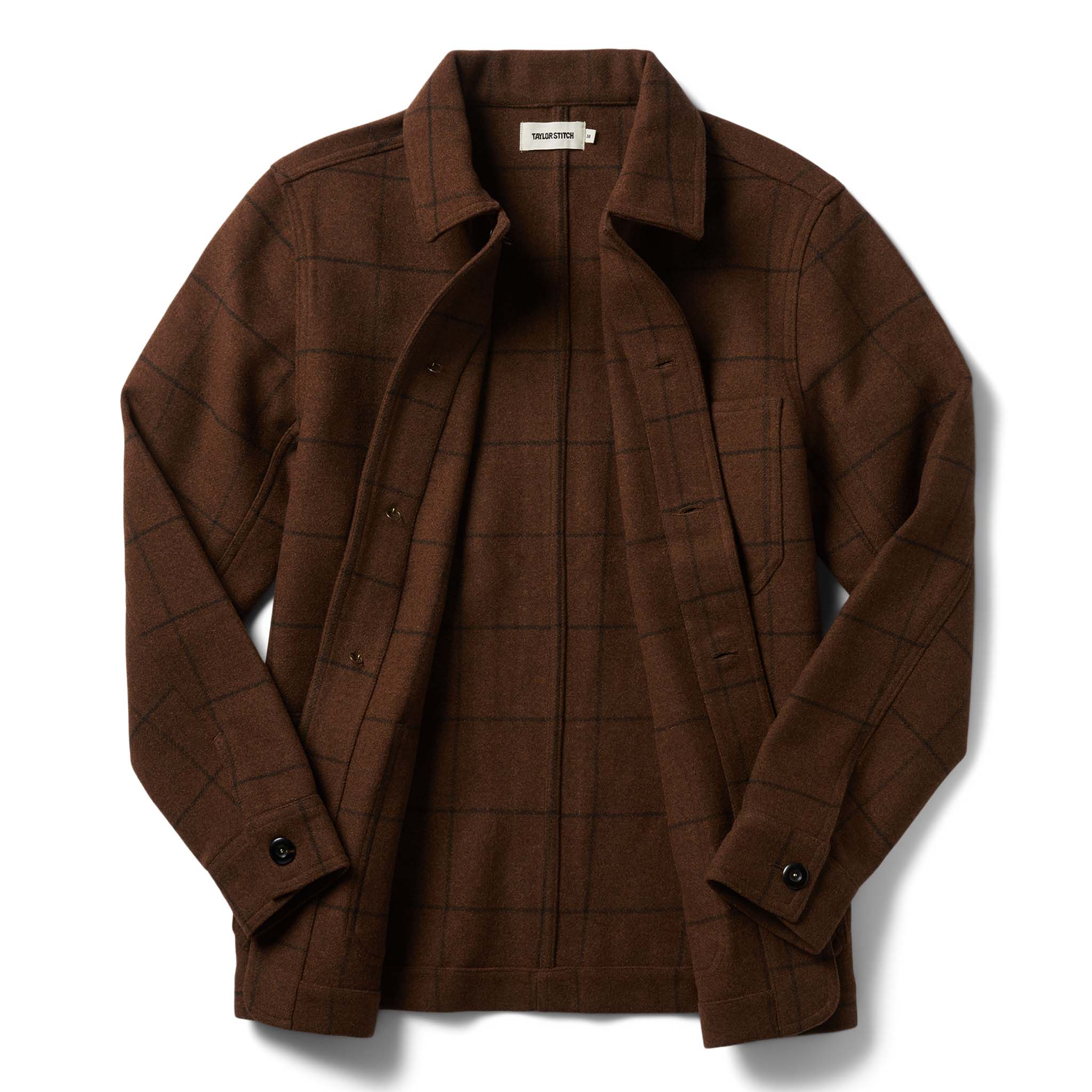 The Ojai Jacket in Ginger Check Wool - Image 8