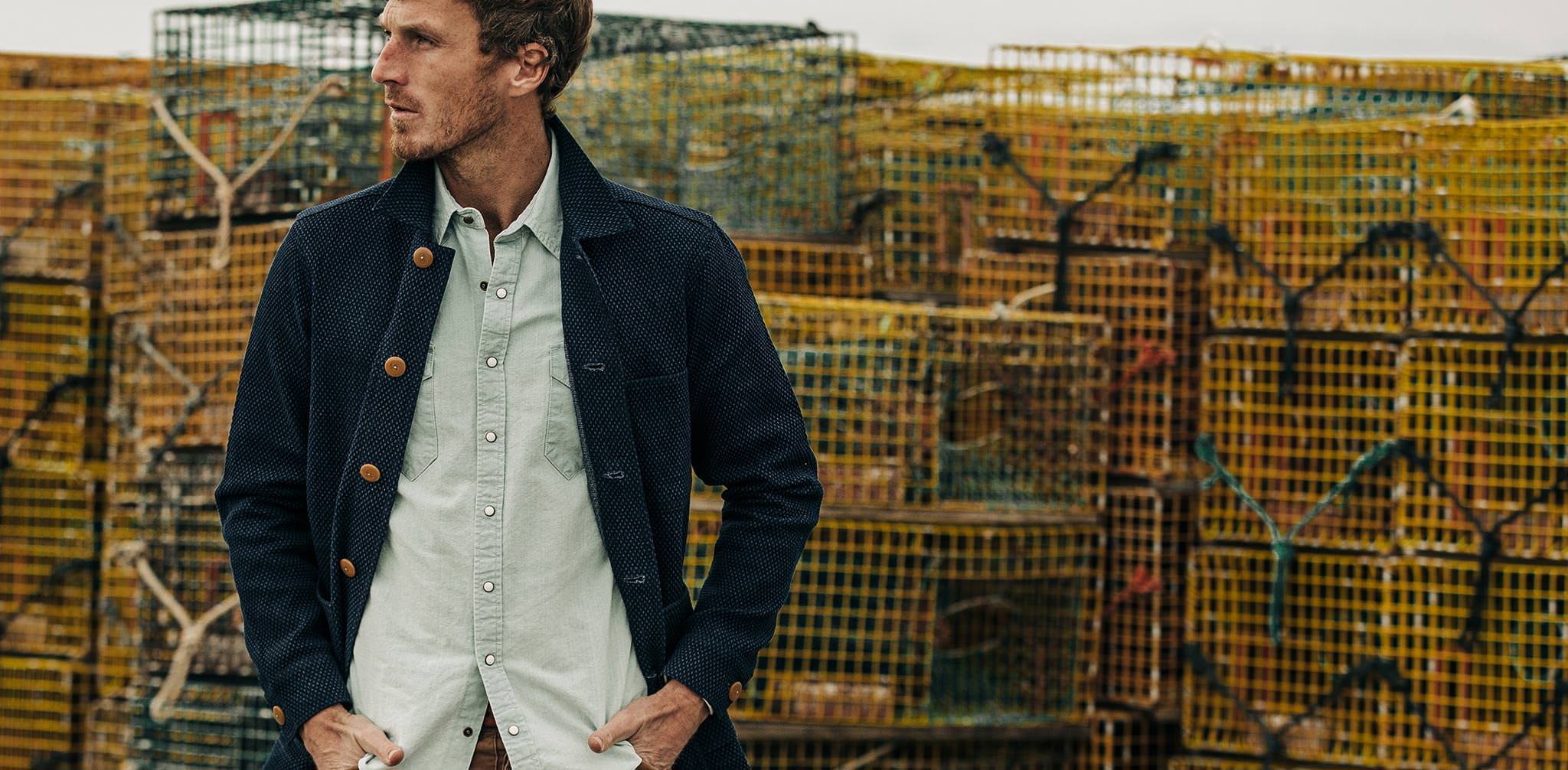 The Ojai Jacket in Indigo Diamond Plate - Image 10