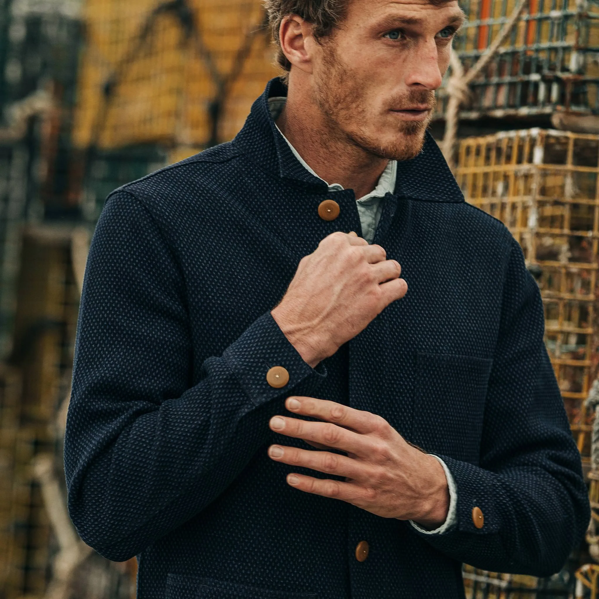 The Ojai Jacket in Indigo Diamond Plate - Image 3