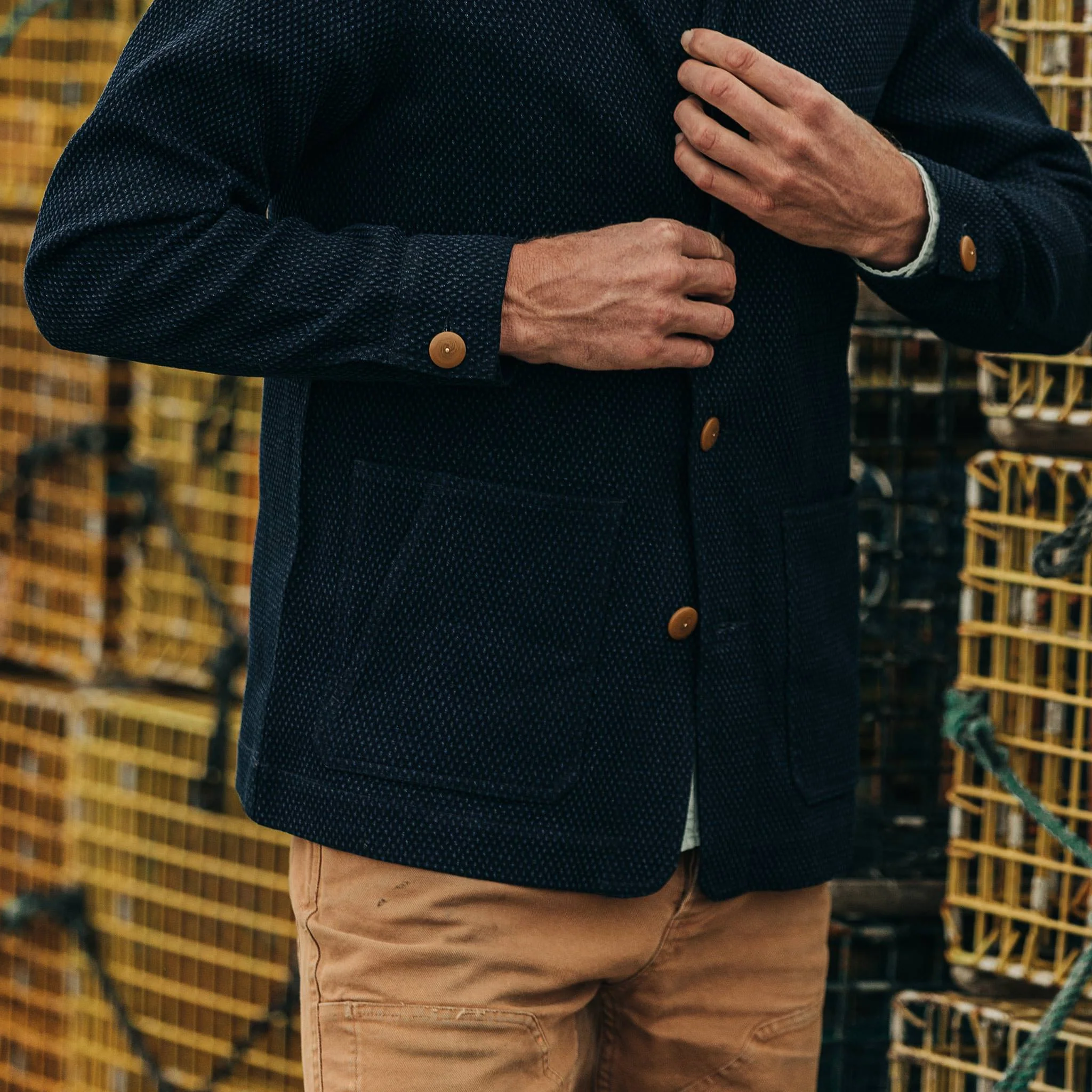 The Ojai Jacket in Indigo Diamond Plate - Image 4