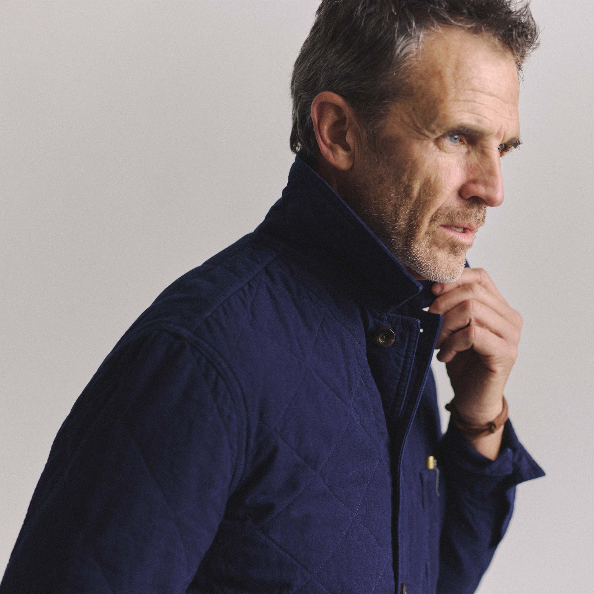 The Ojai Jacket in Indigo Diamond Quilt - Image 5
