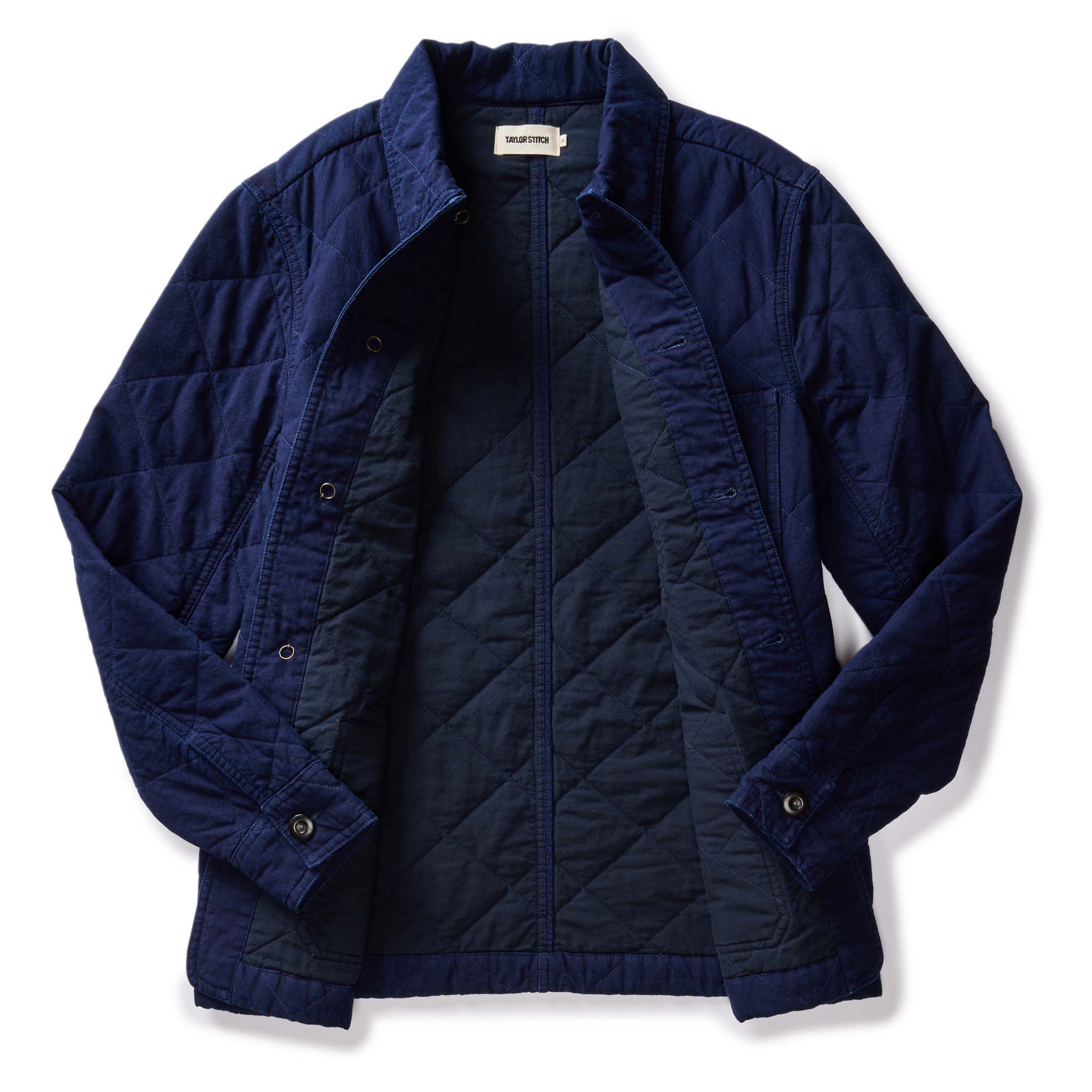 The Ojai Jacket in Indigo Diamond Quilt - Image 6