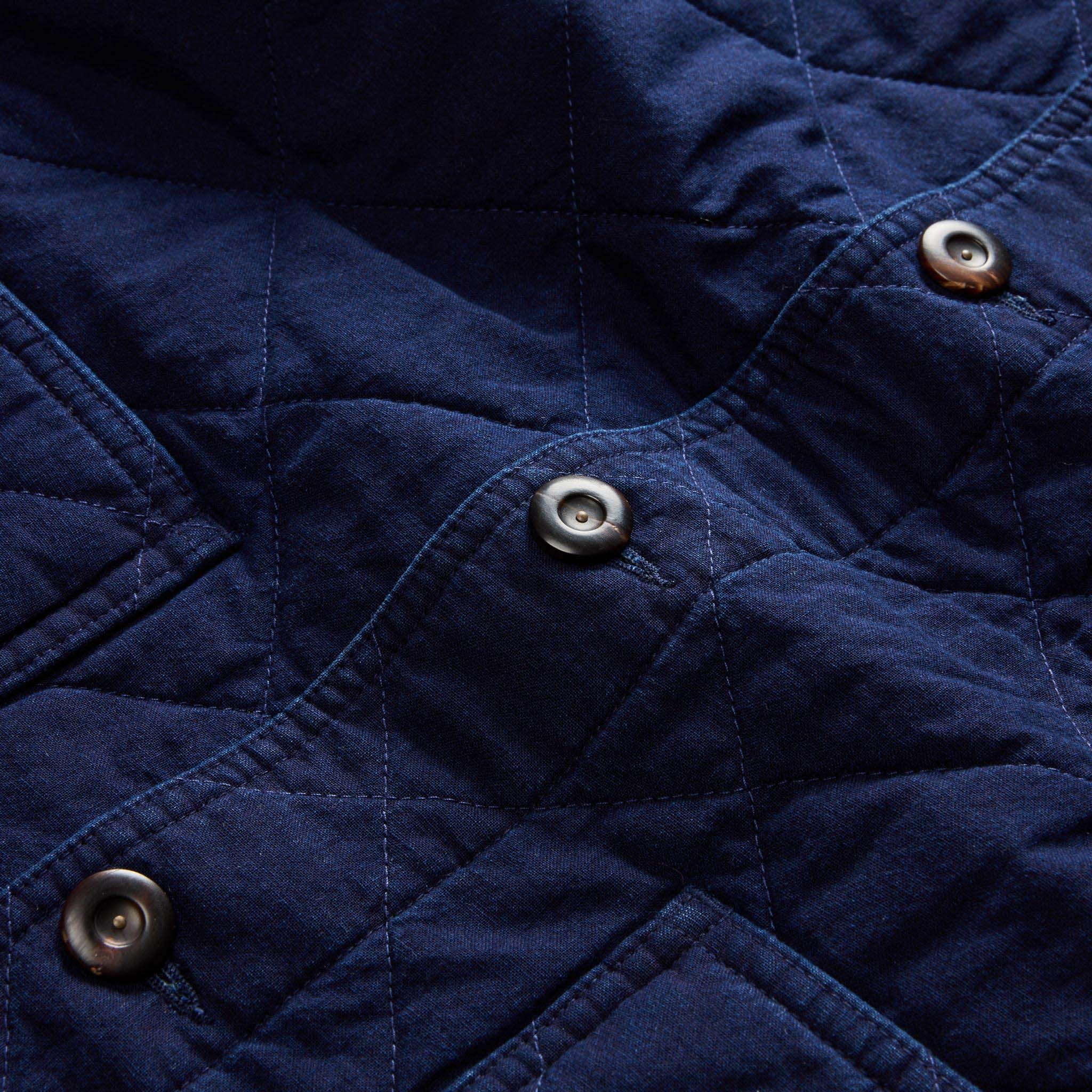 The Ojai Jacket in Indigo Diamond Quilt - Image 9