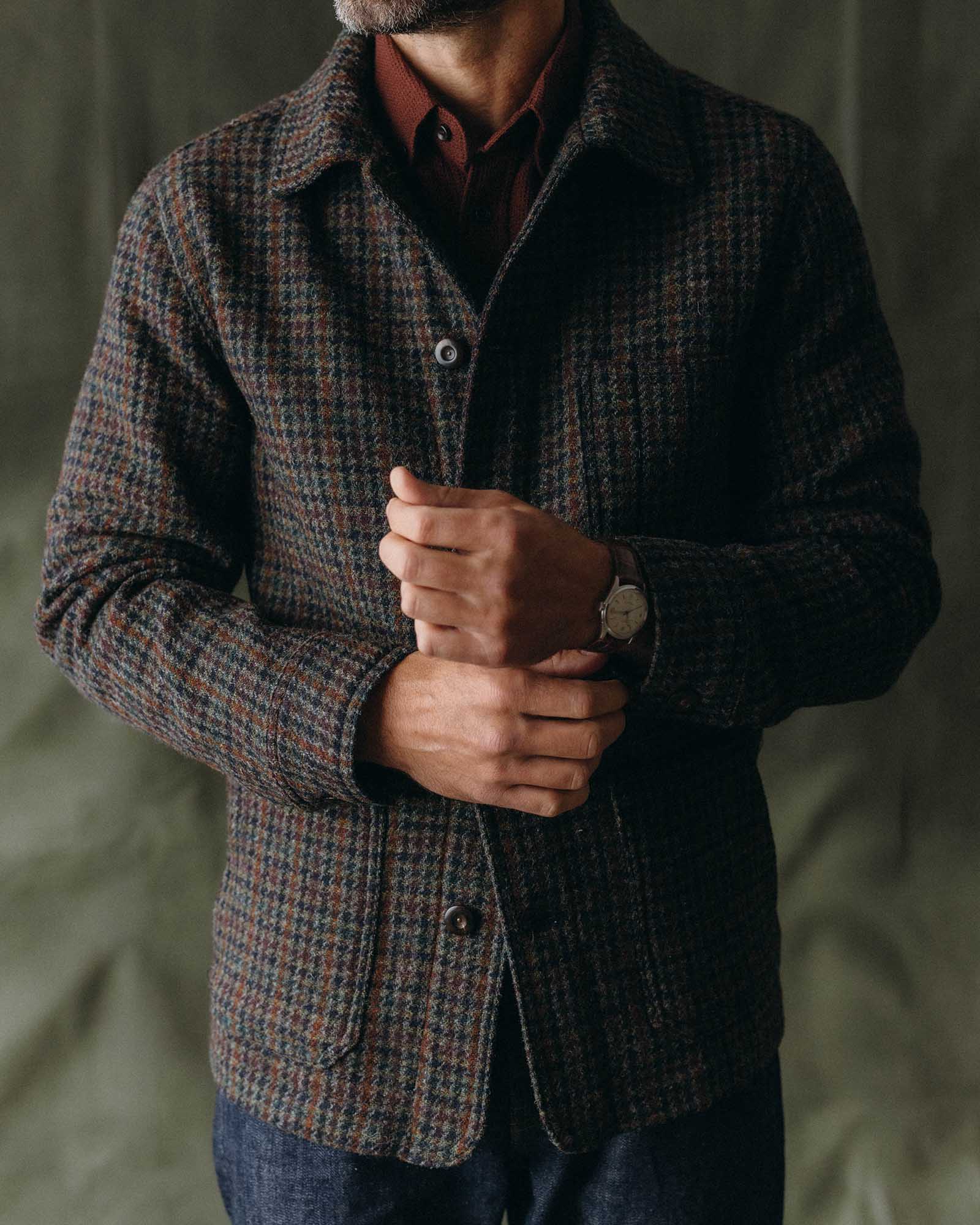 The Ojai Jacket in Marsh Guncheck Harris Tweed Wool - Image 2