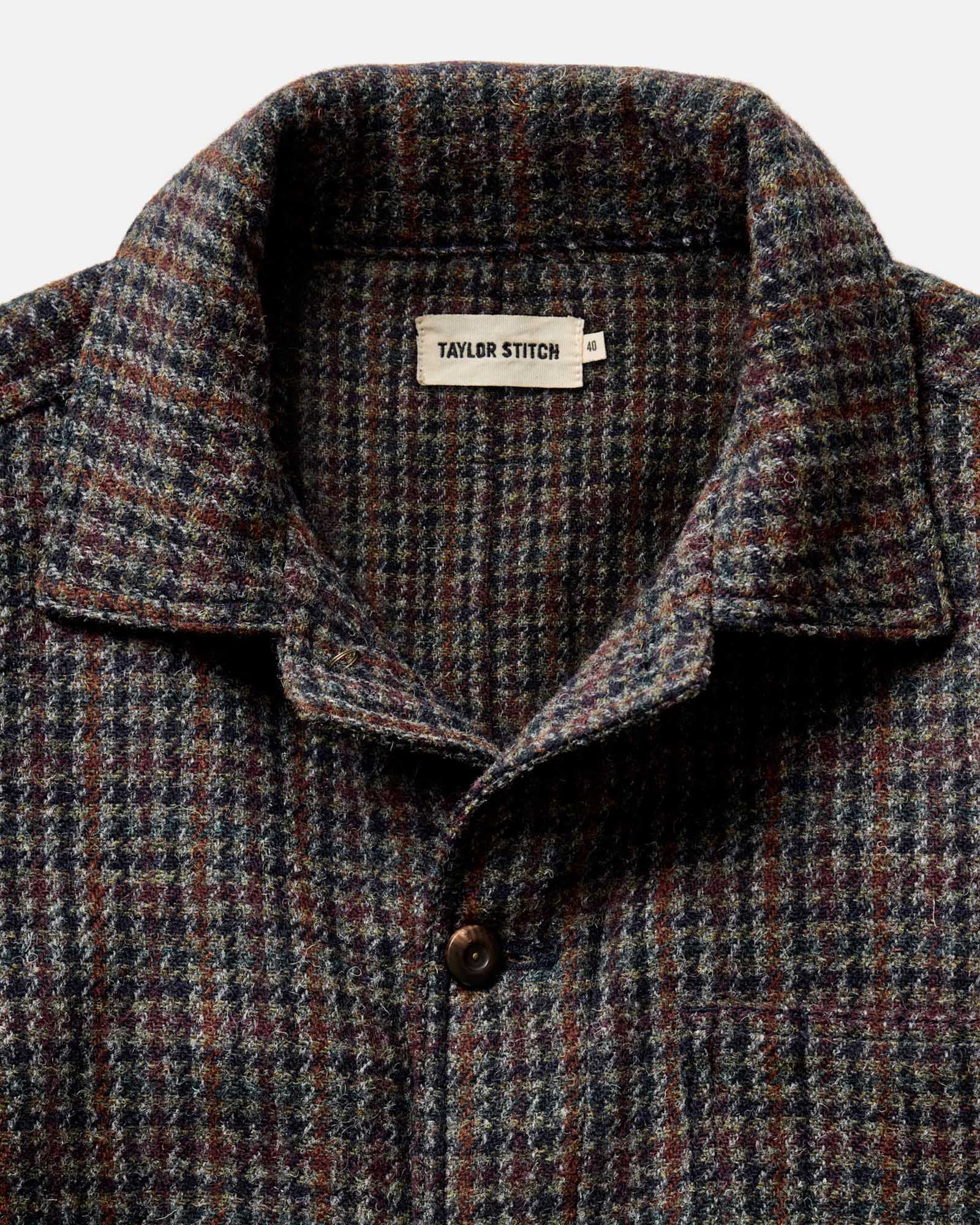 The Ojai Jacket in Marsh Guncheck Harris Tweed Wool - Image 6