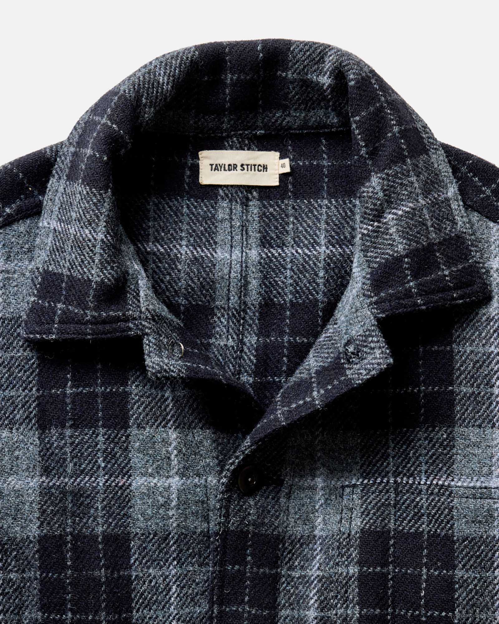 The Ojai Jacket in Midnight Tartan Harris Tweed Wool - Image 4