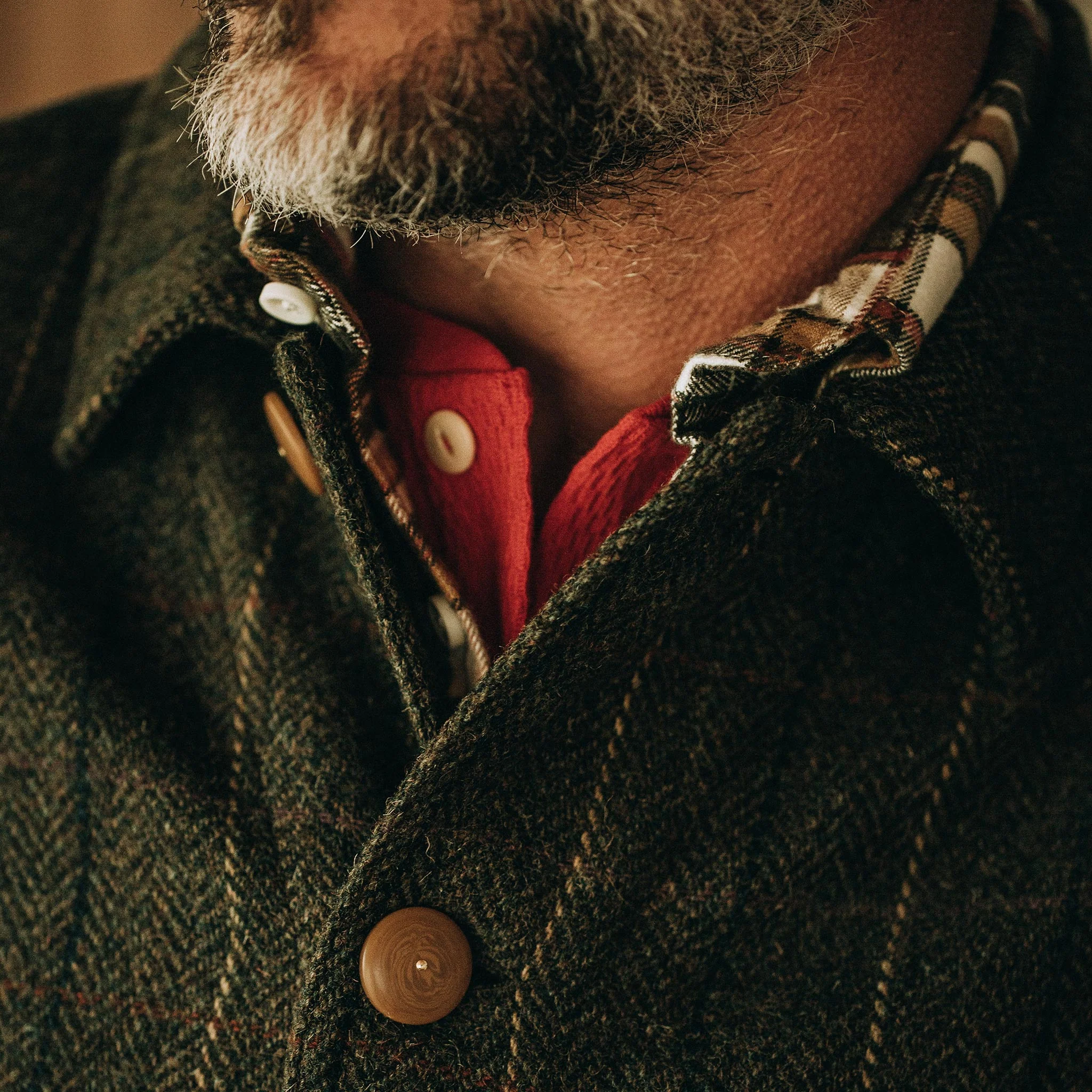 The Ojai Jacket in Olive Tweed Herringbone - Image 4