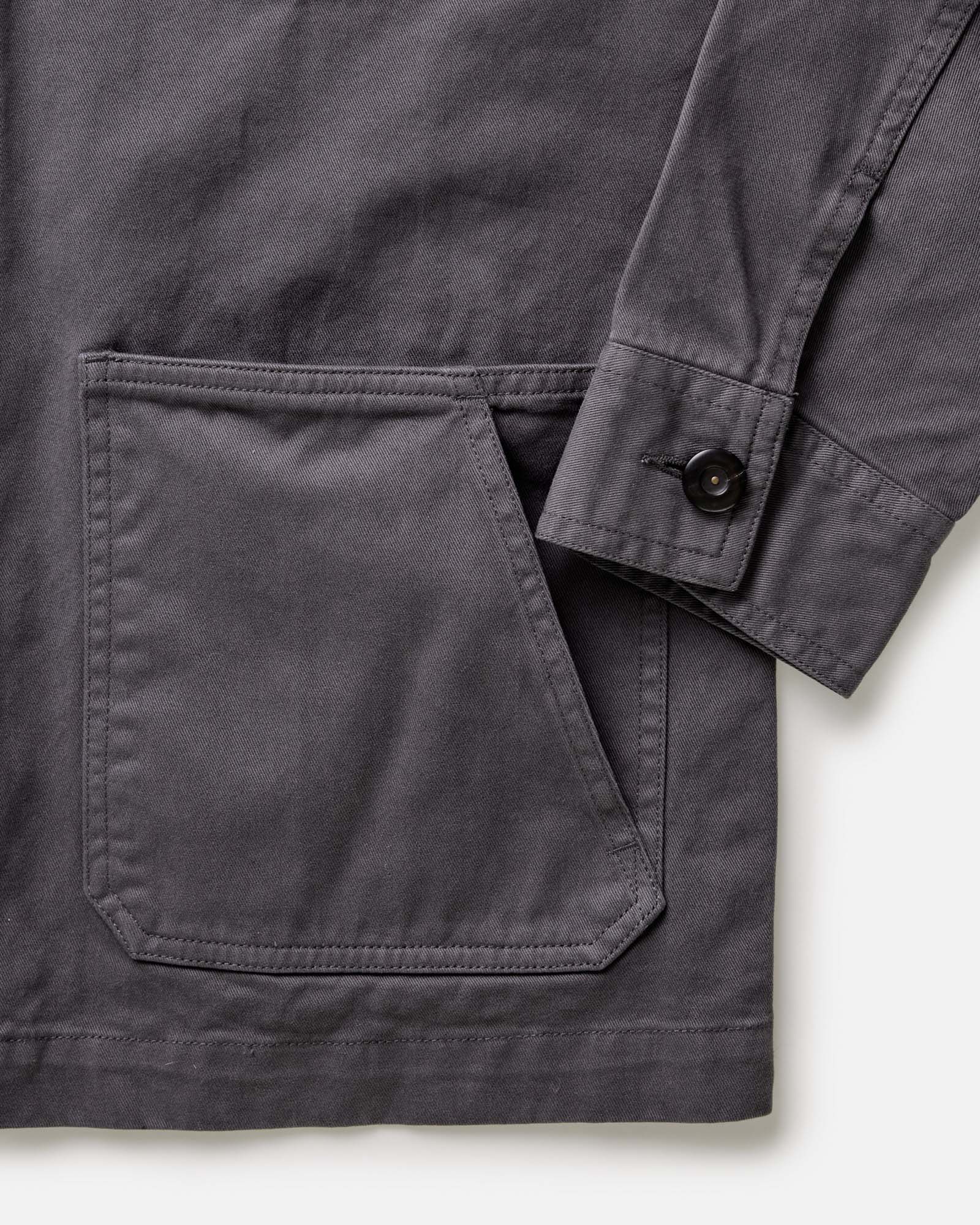 The Ojai Jacket in Organic Charcoal Foundation Twill - Image 6