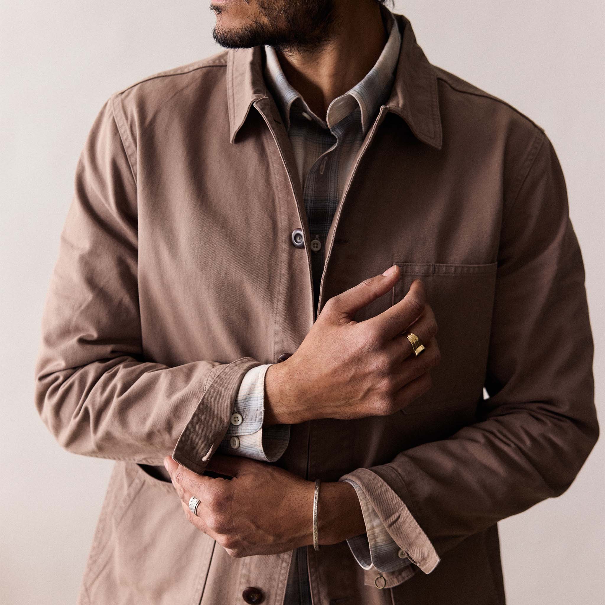 The Ojai Jacket in Organic Dried Earth Foundation Twill - Image 3
