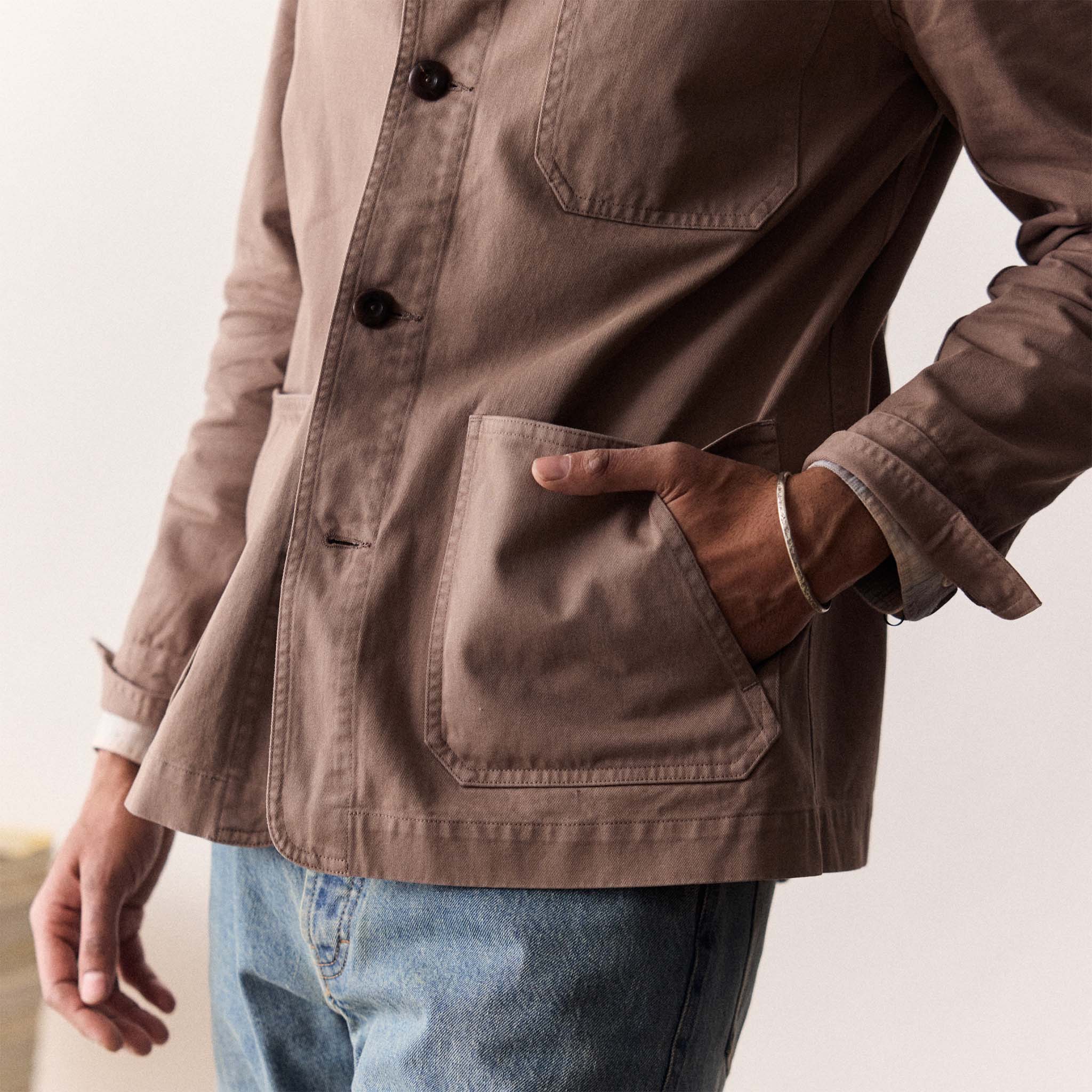 The Ojai Jacket in Organic Dried Earth Foundation Twill - Image 4
