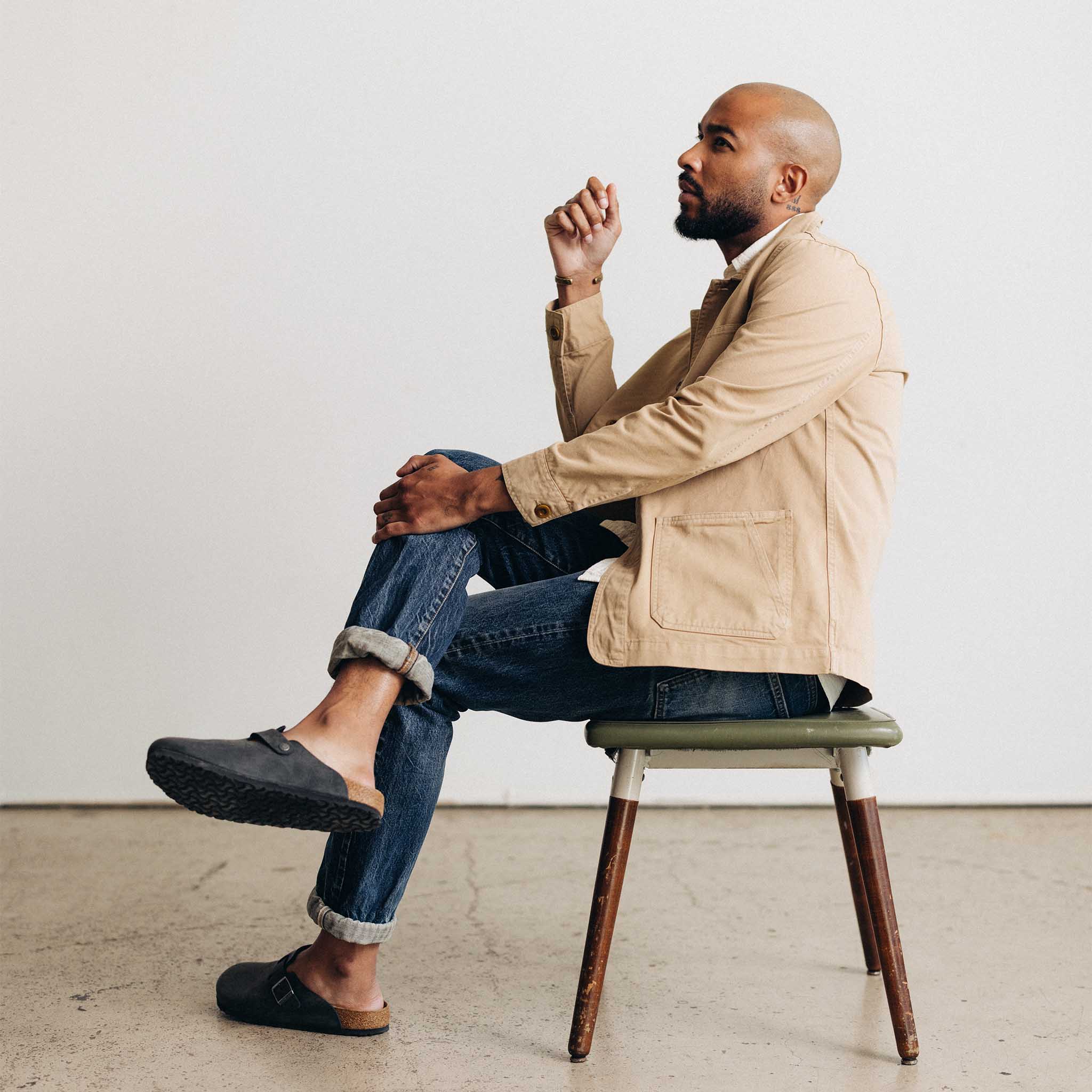 The Ojai Jacket in Organic Light Khaki Foundation Twill - Image 5