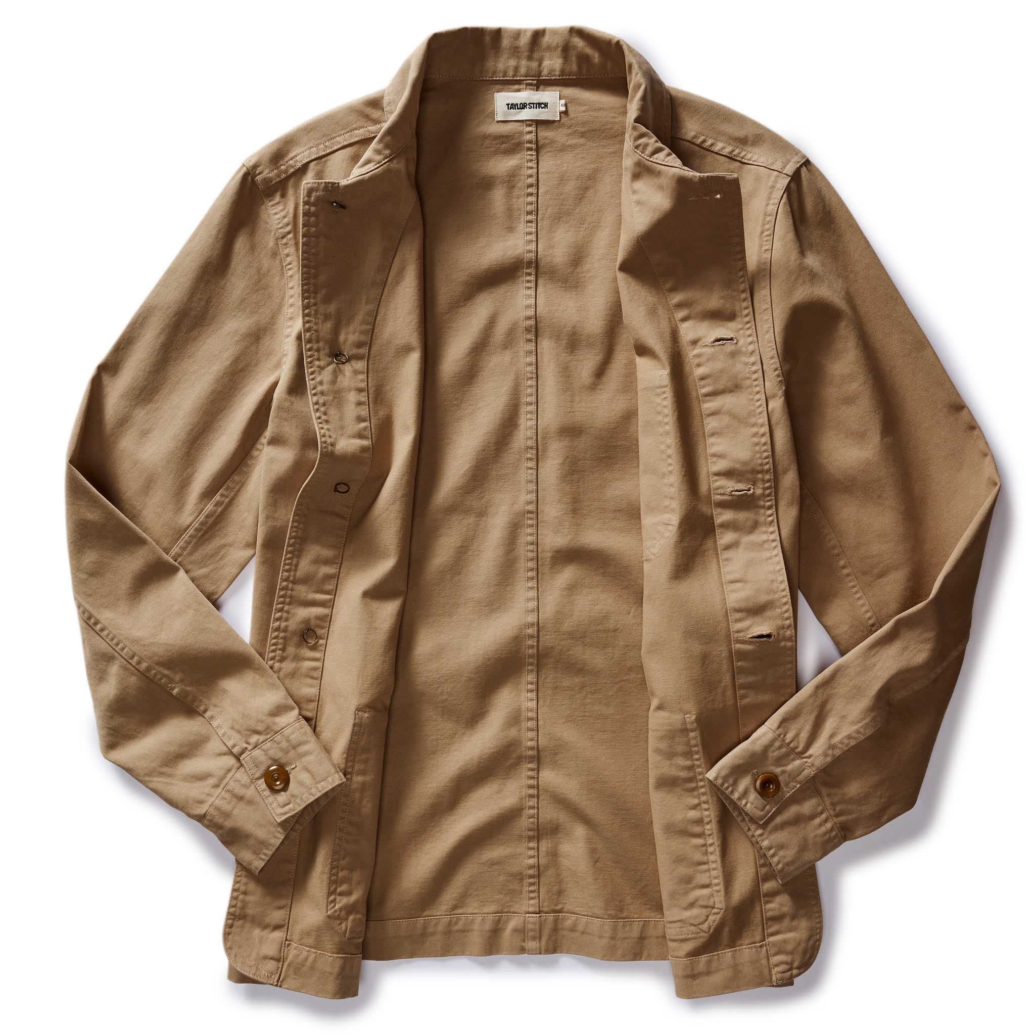 The Ojai Jacket in Organic Light Khaki Foundation Twill - Image 6