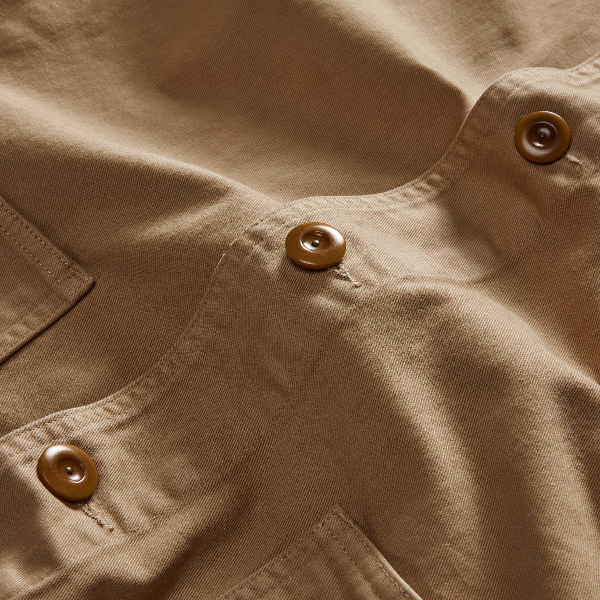 The Ojai Jacket in Organic Light Khaki Foundation Twill - Image 8