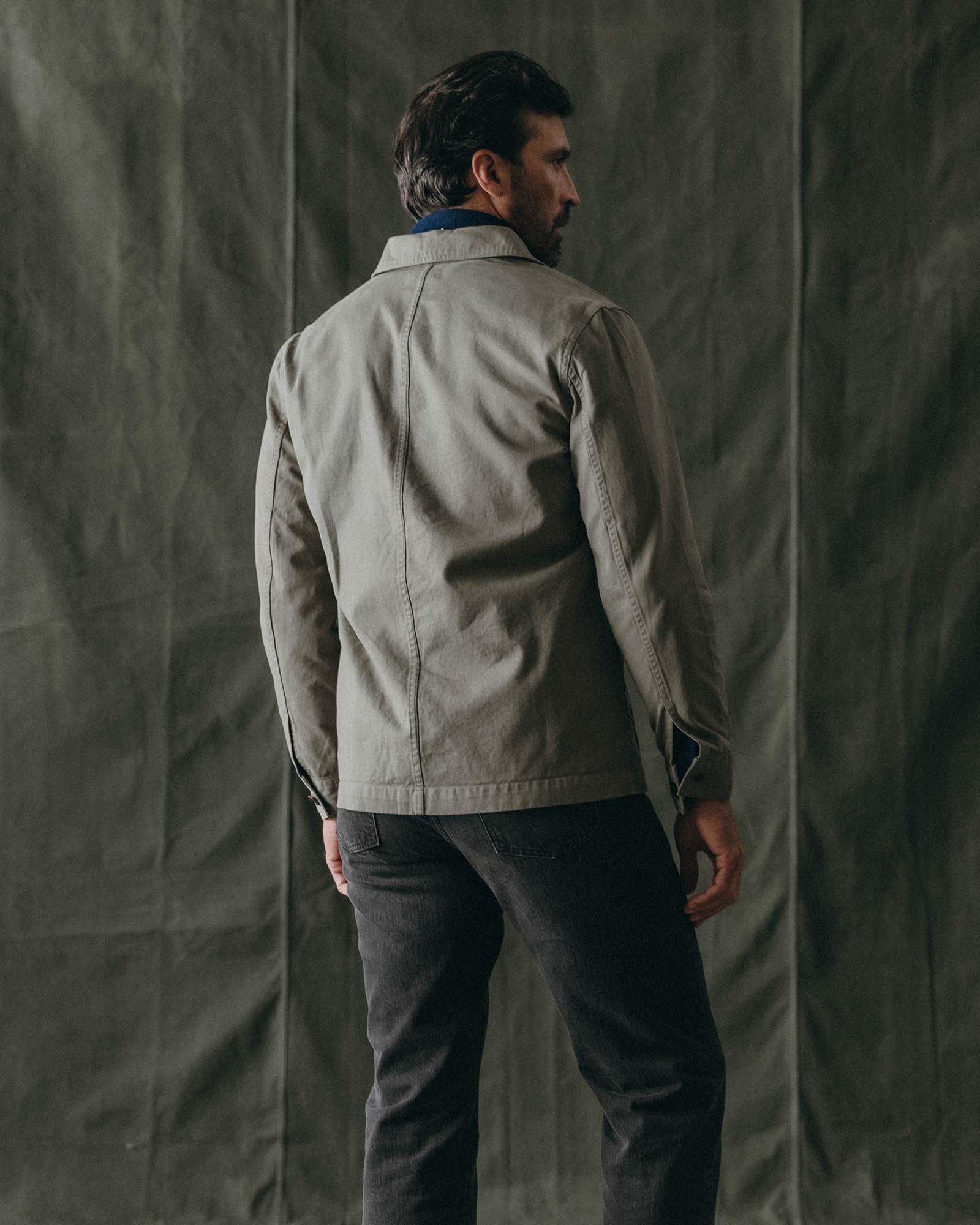 The Ojai Jacket in Organic Smoked Olive Foundation Twill - Image 4