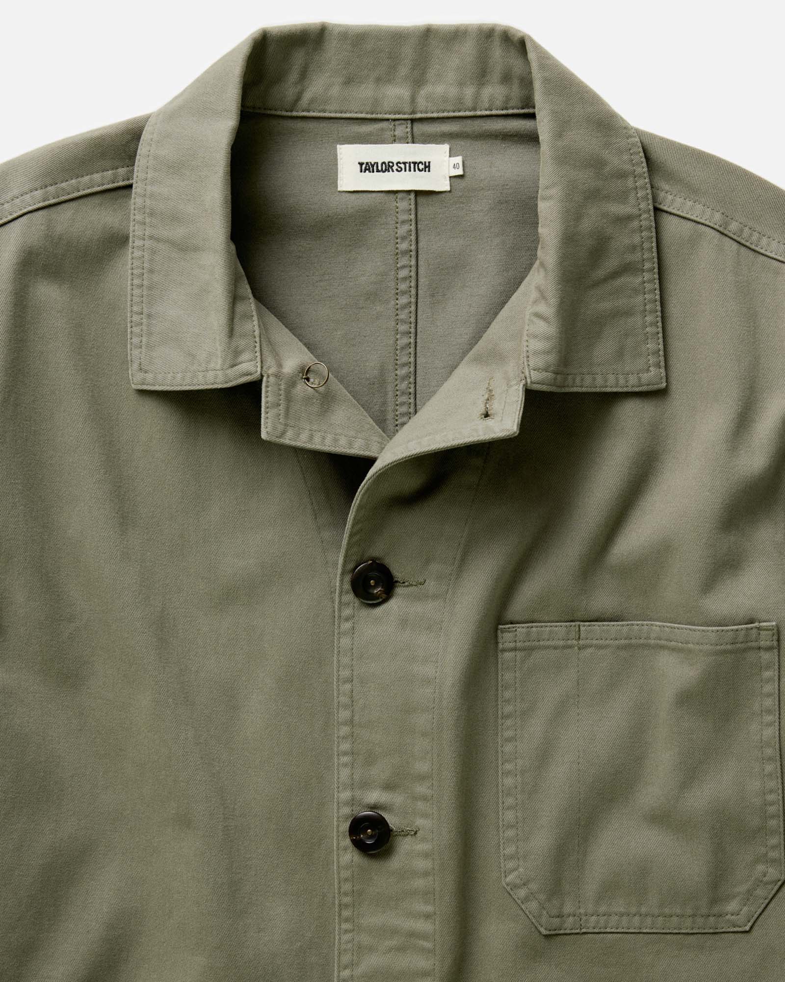 The Ojai Jacket in Organic Smoked Olive Foundation Twill - Image 5