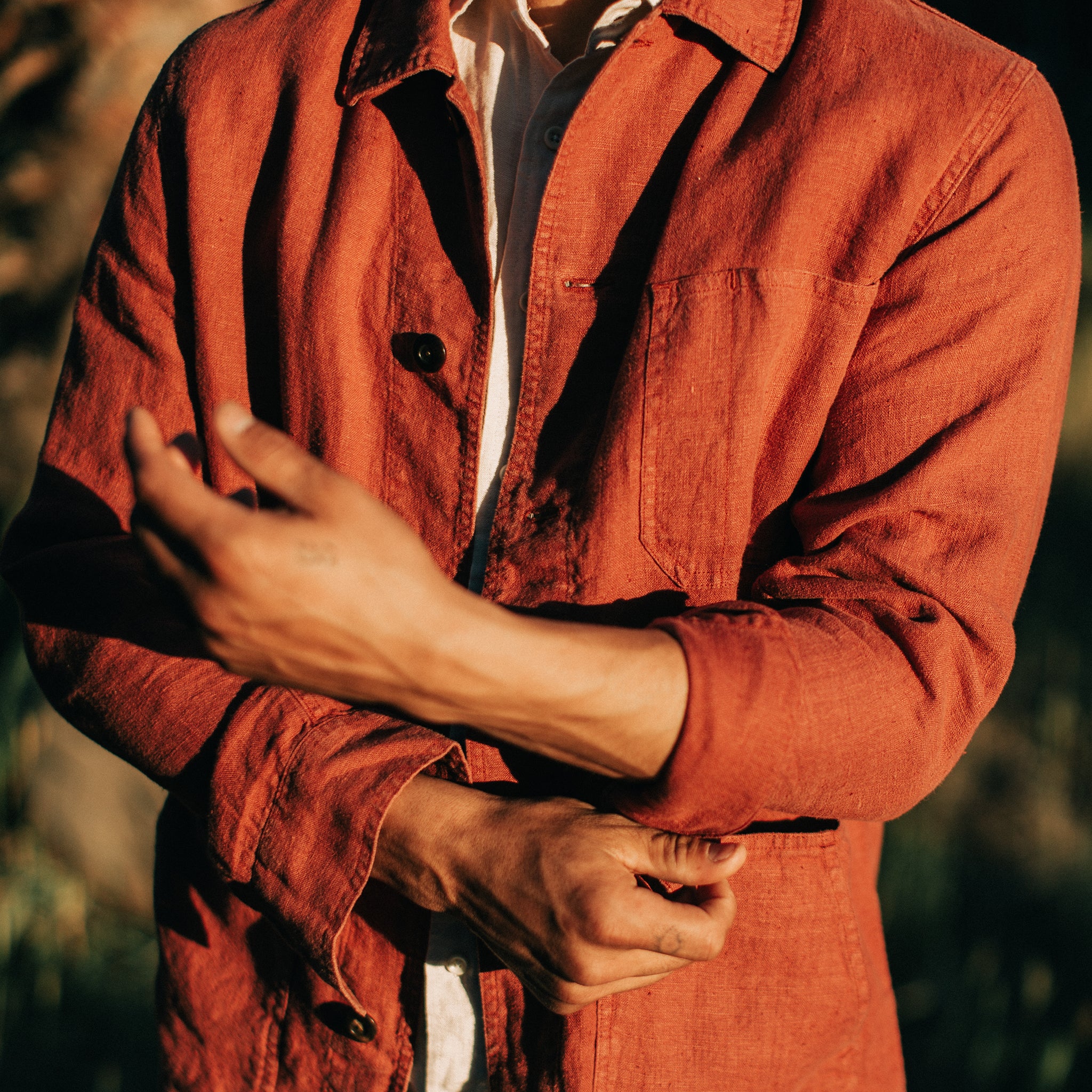 The Ojai Jacket in Rust Hemp - Image 3