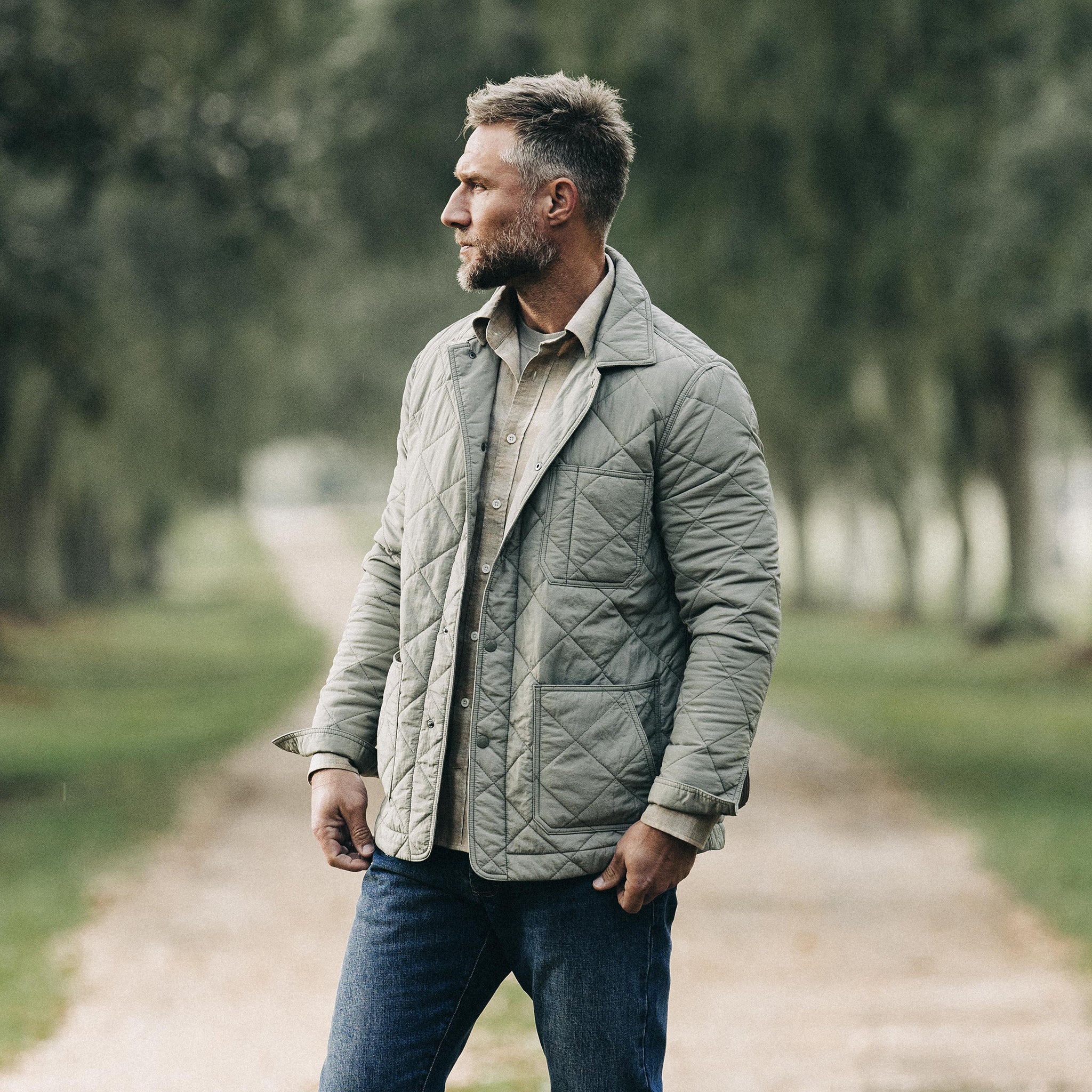 The Ojai Jacket in Sagebrush Diamond Quilt - Image 2