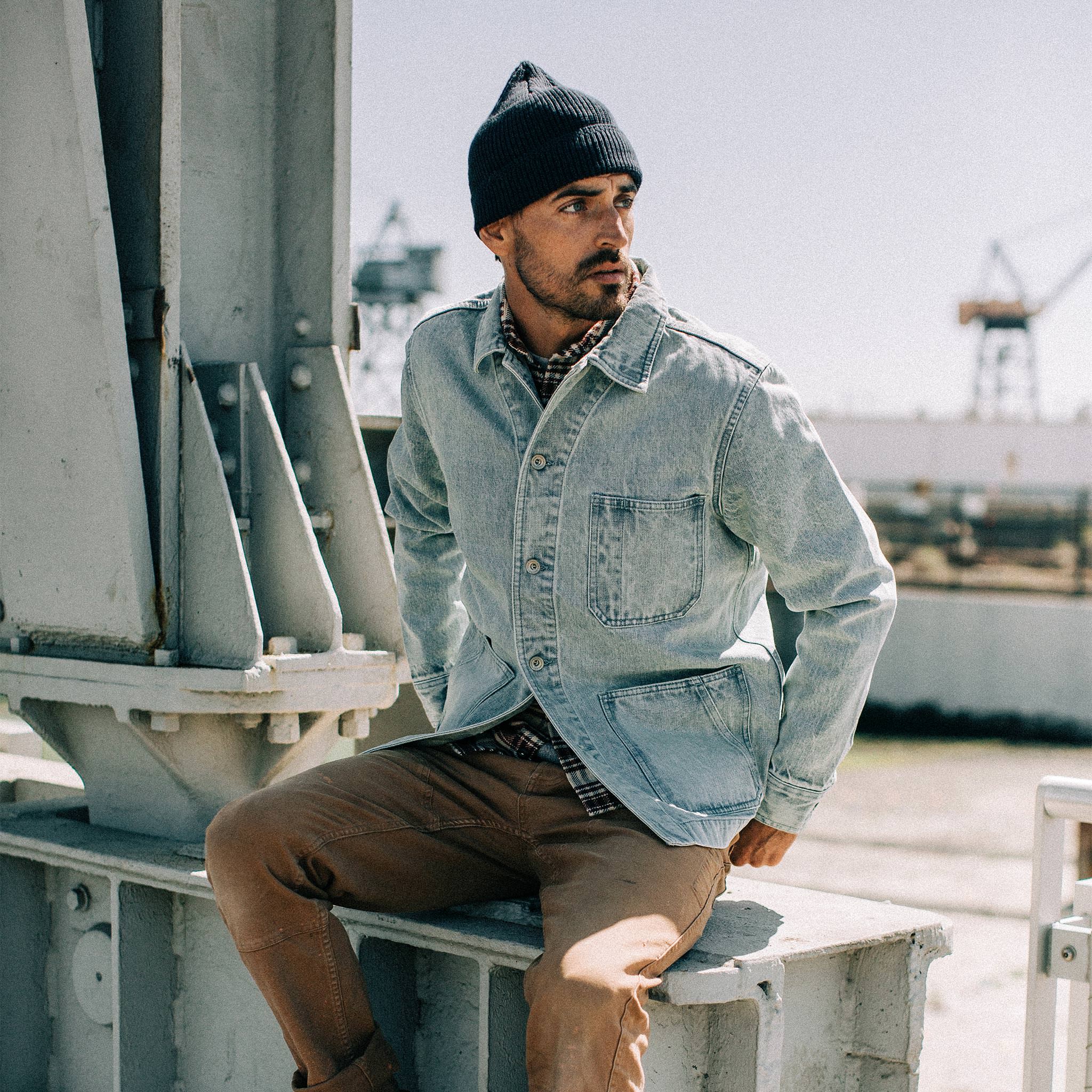 The Ojai Jacket in Washed Denim - Image 2